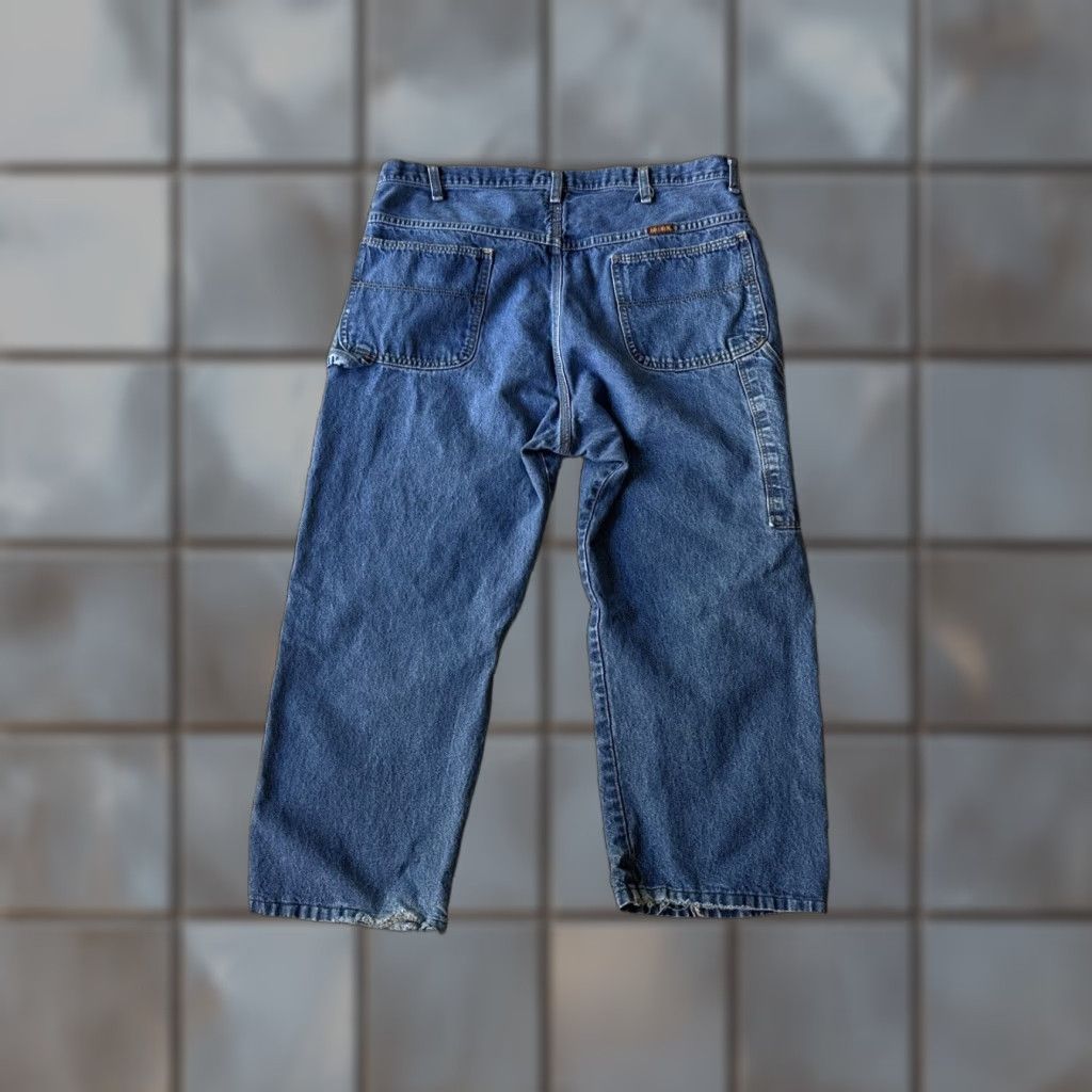 Wrangler Big Ben Jeans Denim Vintage Blue Mens Straight USA Size 38x29 Carpenter Jeans Denim USA Mens Straight 38 29 Blue Size US 38 / EU 54 - 1 Thumbnail