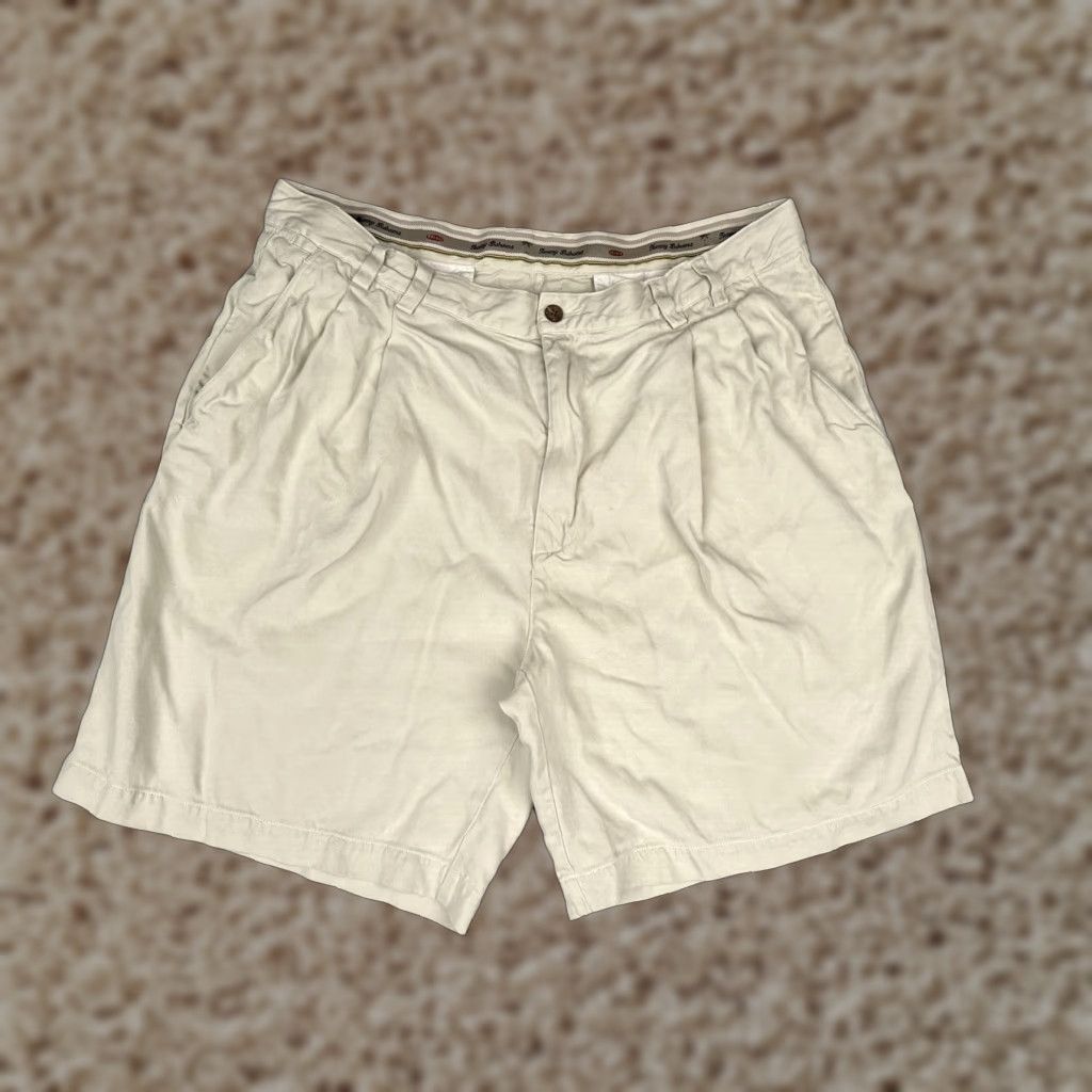 Tommy Bahama Tommy Bahama Shorts Mens 38 Beige Silk Relax Pleated Bermuda Casual Beach 38in Regular Size US 38 / EU 54 - 1 Thumbnail