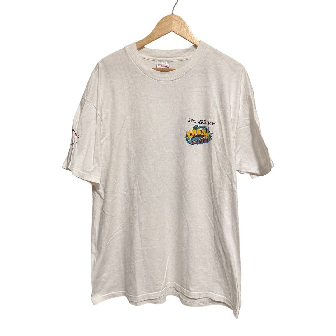 Hanes Vintage Crash Bandicoot Warped Shirt XL 90s Playstation Size US XL / EU 56 / 4 - 2 Thumbnail