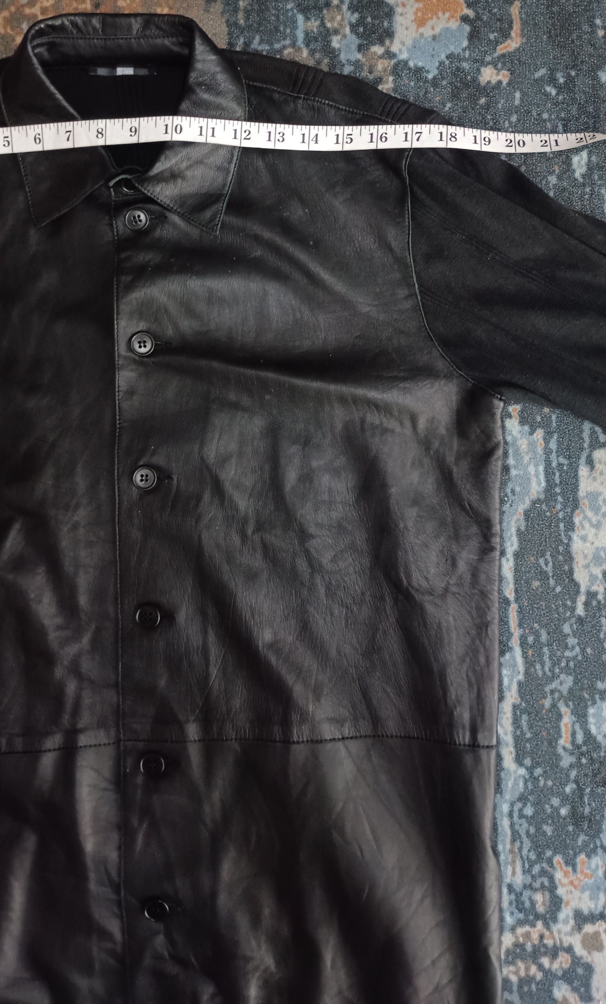 Pal Zileri Pal Zileri Pull Pelle Peau Leather Super Black Jacket Size US M / EU 48-50 / 2 - 13 Thumbnail