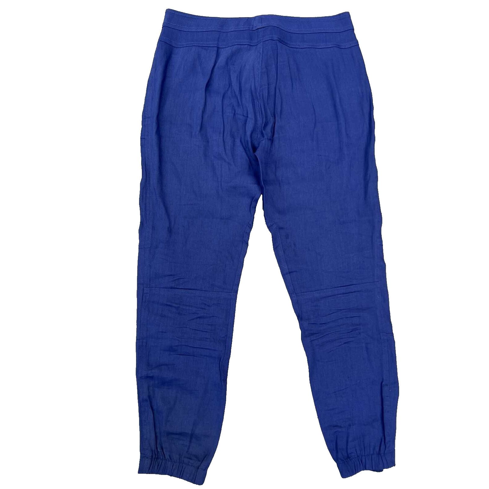 Vince VINCE Women's classic linen trousers navy Size 6 A000164 Size 28" / US 6 / IT 42 - 2 Thumbnail