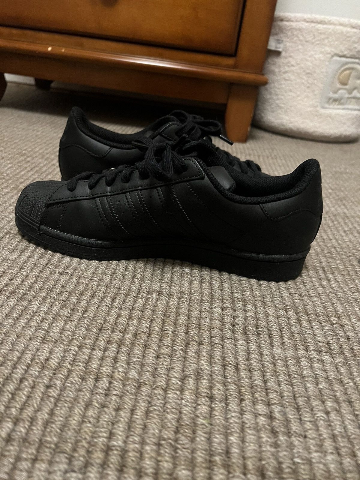 Adidas Adidas Superstar Triple Black Size US 8.5 / EU 41-42 - 4 Thumbnail