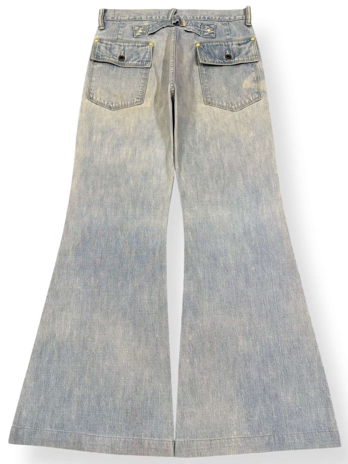 Kapital Kountry Kapital Okabellbo Buckle Back Flare Bell Bottom Jeans Size US 28 / EU 44 - 2 Thumbnail