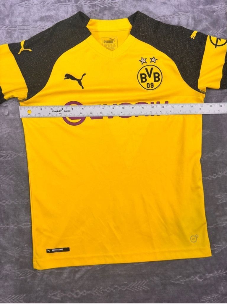 Puma Men's Puma BVB Borussia Dortmund Jersey XL Yellow Soccer Size US XL / EU 56 / 4 - 2 Thumbnail
