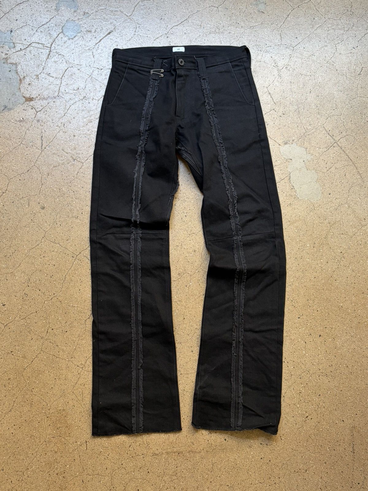 Ant/Anti Black Center Seam Denim Pants