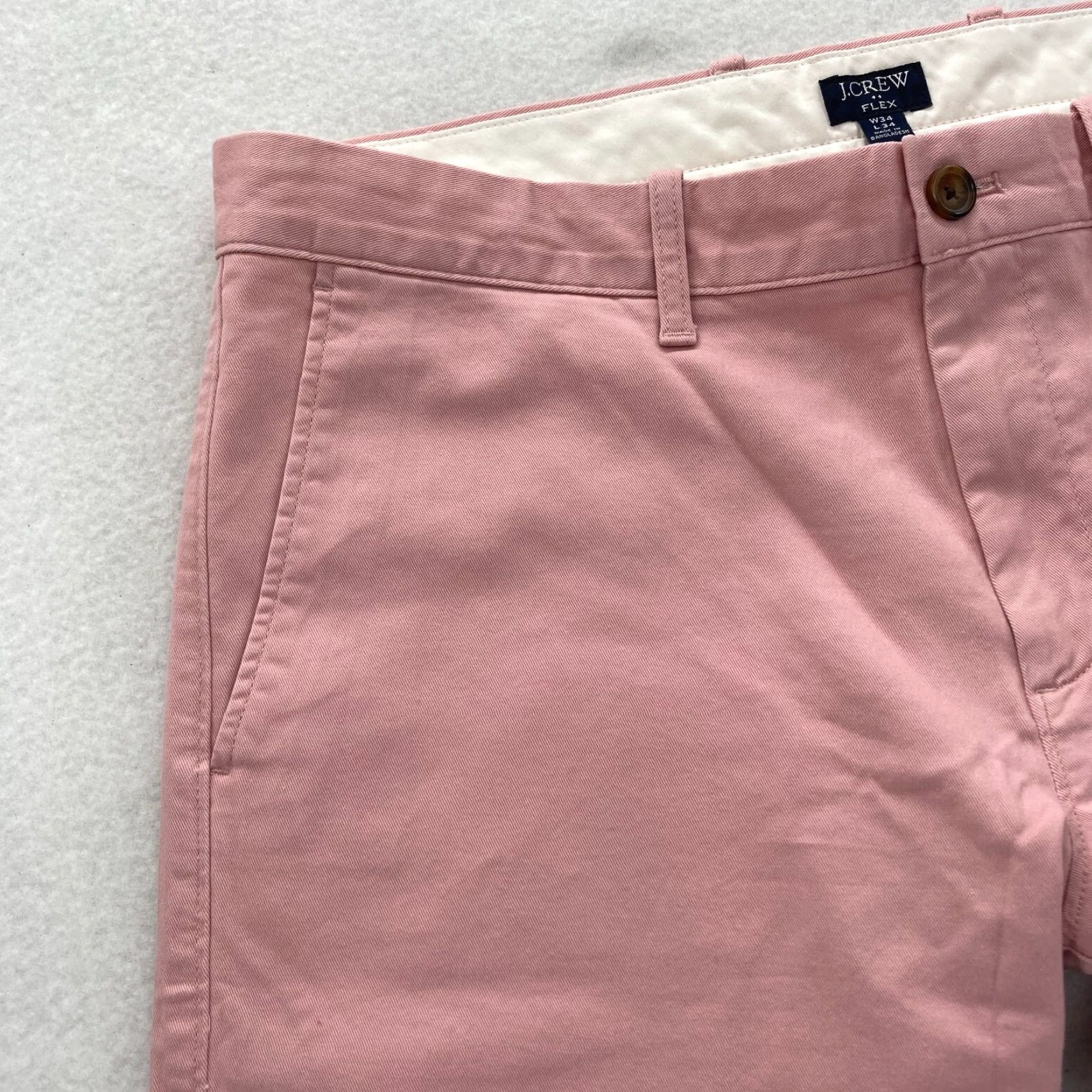 J.Crew J.Crew Flex Pants Mens 34x34 Slim Fit Pink Stretch Preppy Chino Casual Travel Size US 34 / EU 50 - 3 Thumbnail