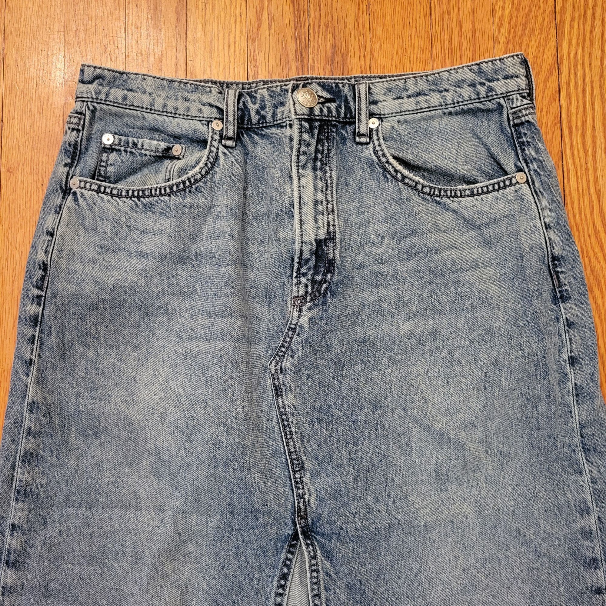 Rag & Bone Rag Bone 31 CLARA High Waist Distressed Denim Maxi Skirt Fra Size 31" - 9 Thumbnail