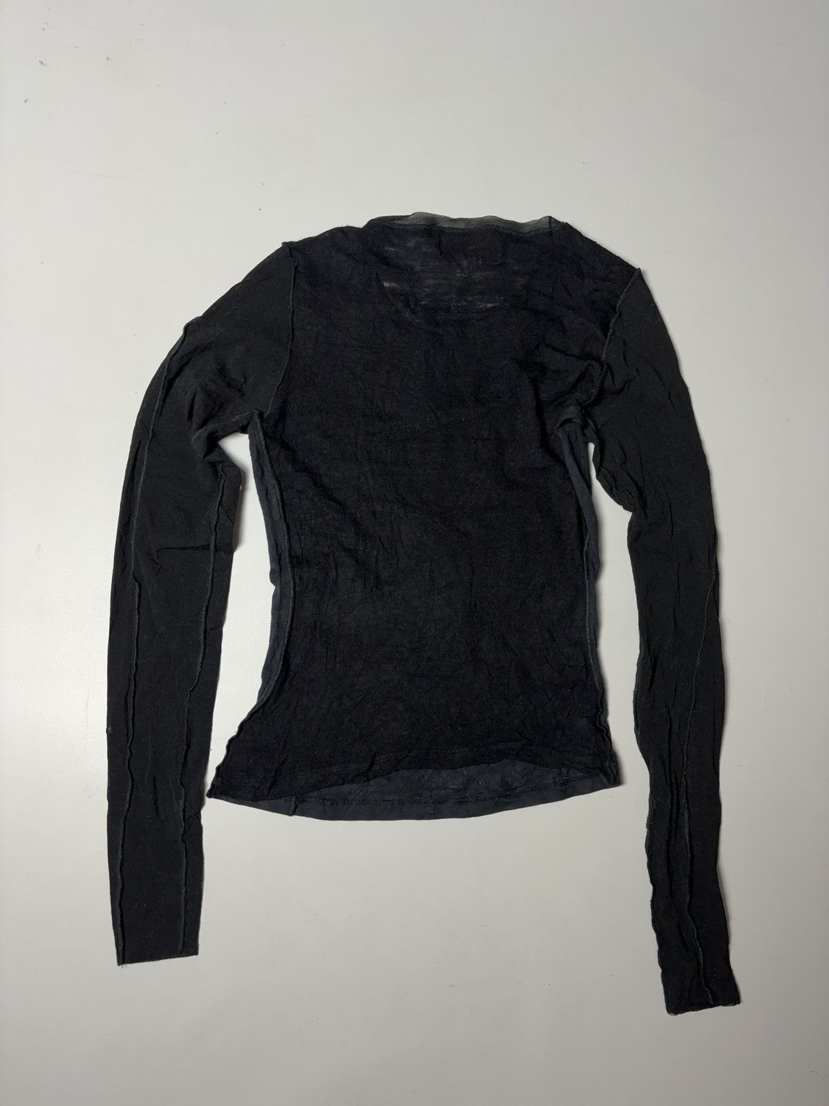 Vintage PRINTED VINTAGE MESH LONG SLEEVE TOP Size S / US 4 / IT 40 - 4 Thumbnail