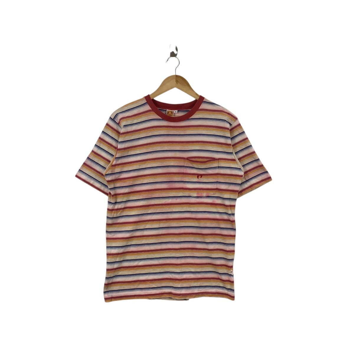Hang Ten Vintage 90s HANG TEN SURF Made In USA Distress Tee Shirt Size US M / EU 48-50 / 2 - 1 Thumbnail