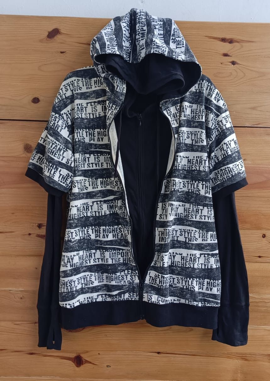 Detetive struct Y2K double layer hoodies Full Print