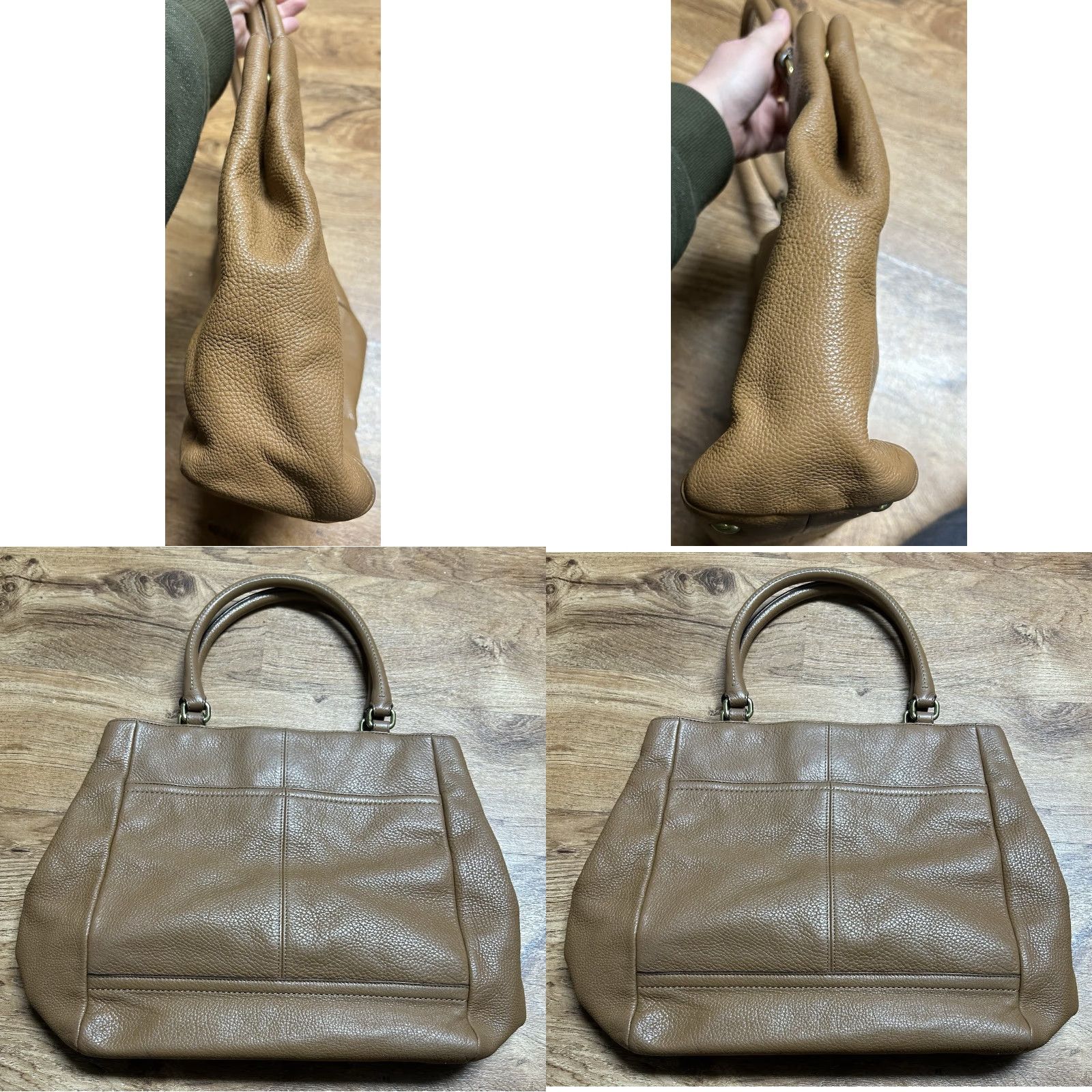 Coach VINTAGE Coach Park Large Camel Brown Leather Turn Lock Shoulder Handbag Satchel Purse Size L / US 10 / IT 46 - 9 Thumbnail