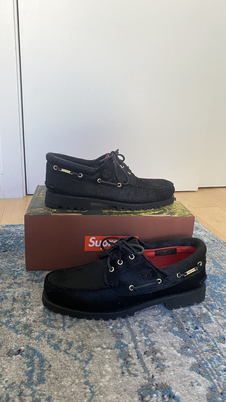 SUPREME X TIMBERLAND SUPREME X CLASSIC TIMBERLAND 3-EYE LUG BOAT SHOES