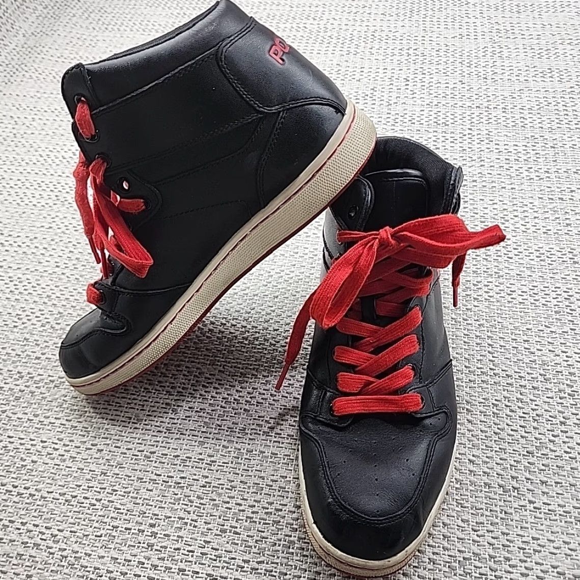 Polo Ralph Lauren Ralph Lauren Leather High Top Sneakers Mens 10.5 D Vance Black Big Pony Size US L / EU 52-54 / 3 - 3 Thumbnail