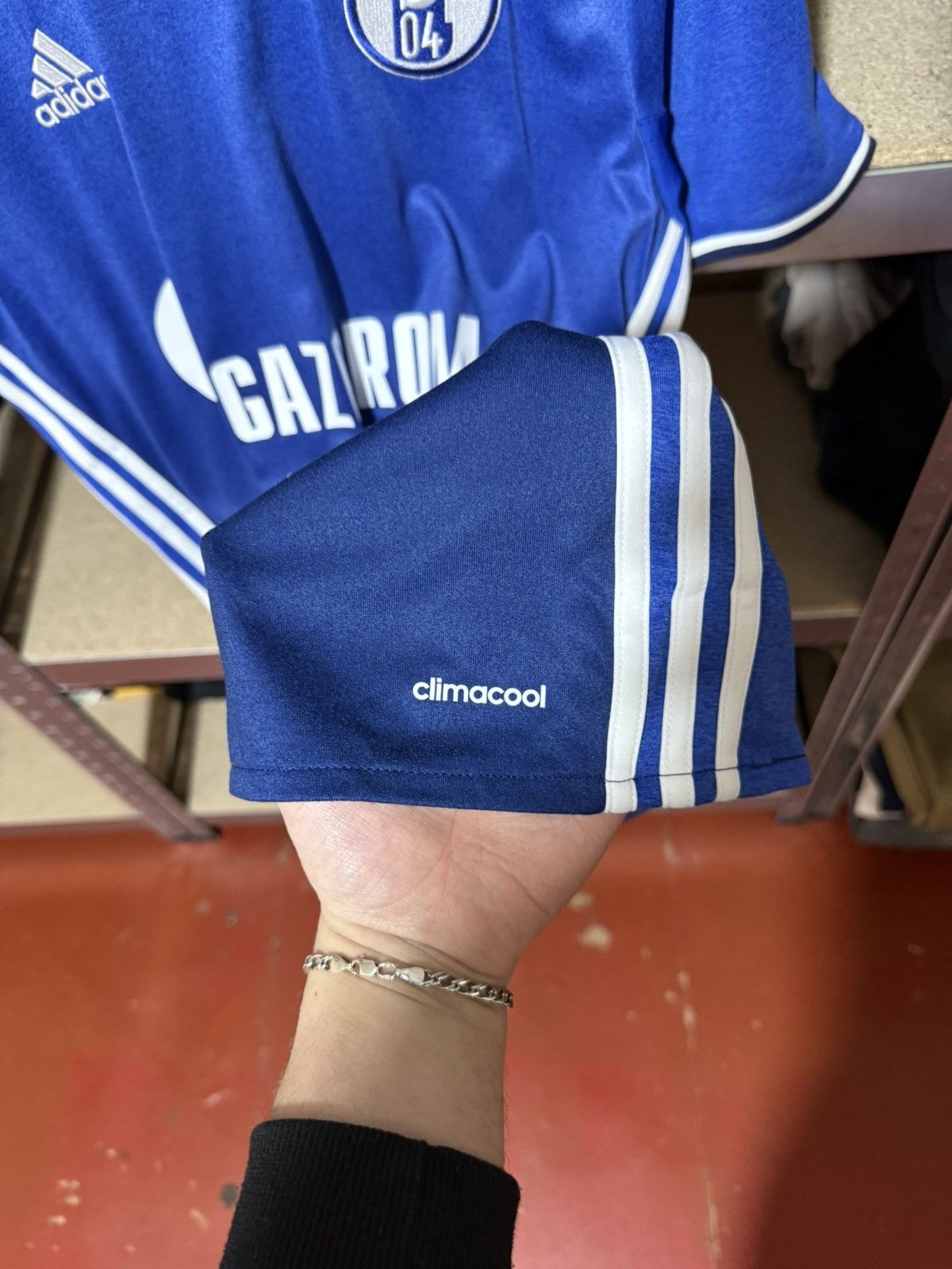 Adidas × Vintage Adidas SCHALKE 2016 2017 HOME Bentaleb Soccer Jersey Size US L / EU 52-54 / 3 - 10 Thumbnail