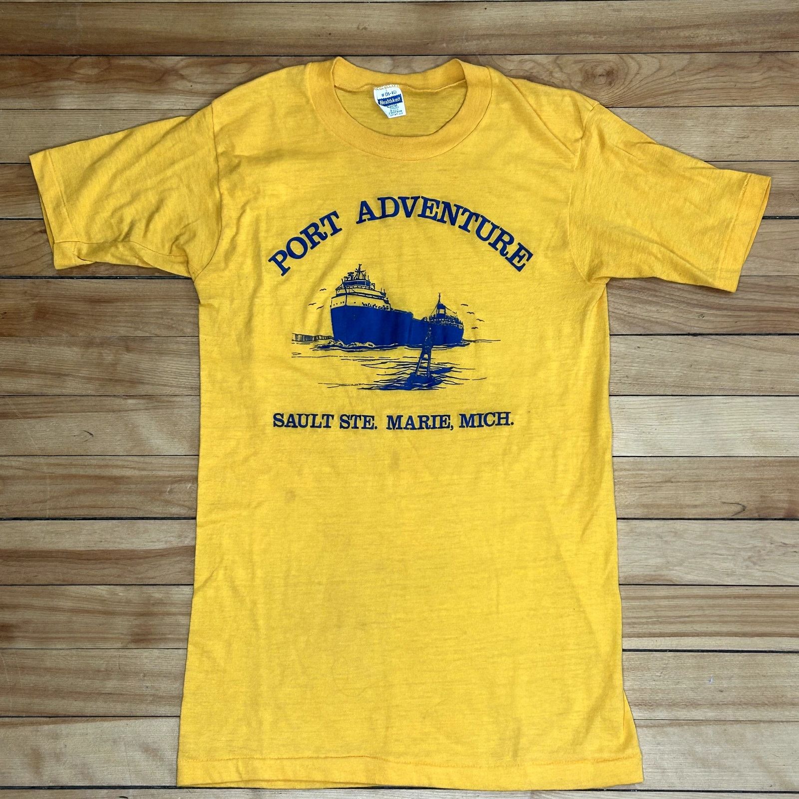 Vintage Vintage 80s Port Adventure Boat Yellow Shirt Medium Size US M / EU 48-50 / 2 - 1 Thumbnail