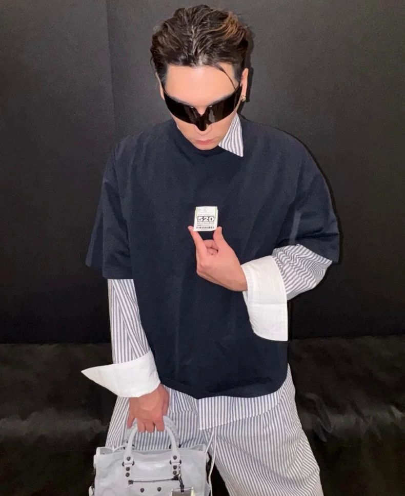 Balenciaga Balenciaga 520 limited label short sleeve black Size US M / EU 48-50 / 2 - 6 Thumbnail