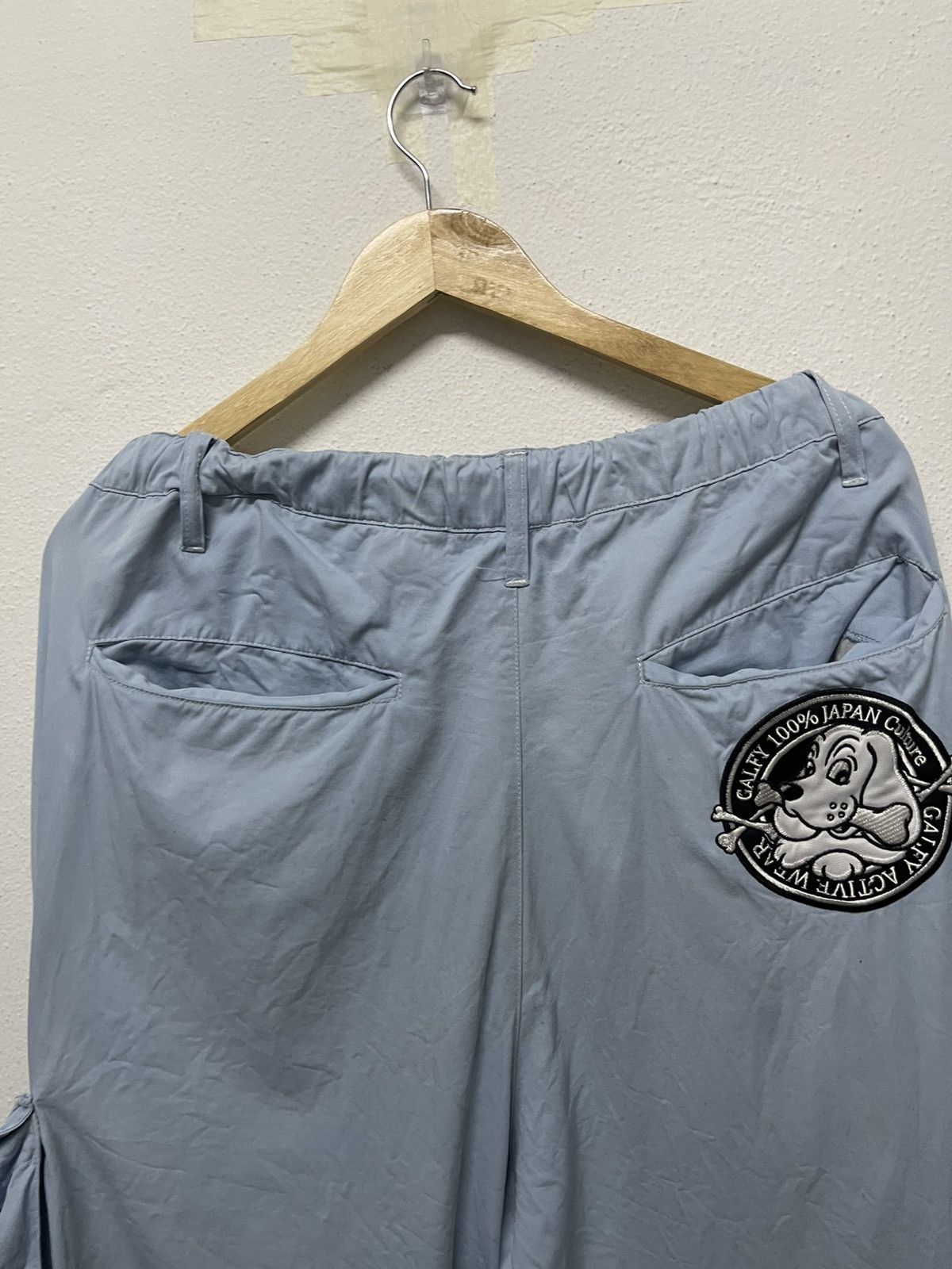Vintage 90s GALFY CRUTCH PARACHUTE BAGGY CARGO PANT Size US 33 - 19 Thumbnail