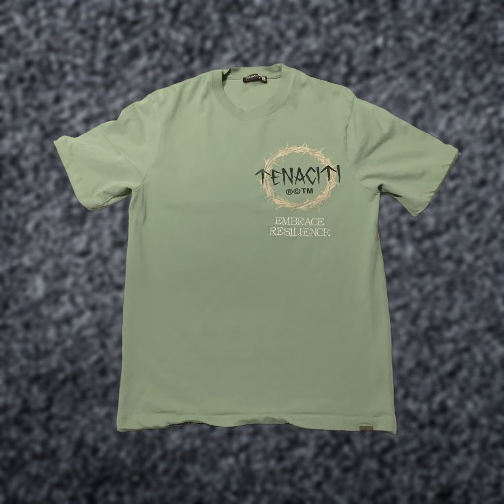 Vintage Tenaciti Studios Shirt Mens Small Green Embrace Resilience Crown Graphic Tee Size US S / EU 44-46 / 1 - 1 Thumbnail