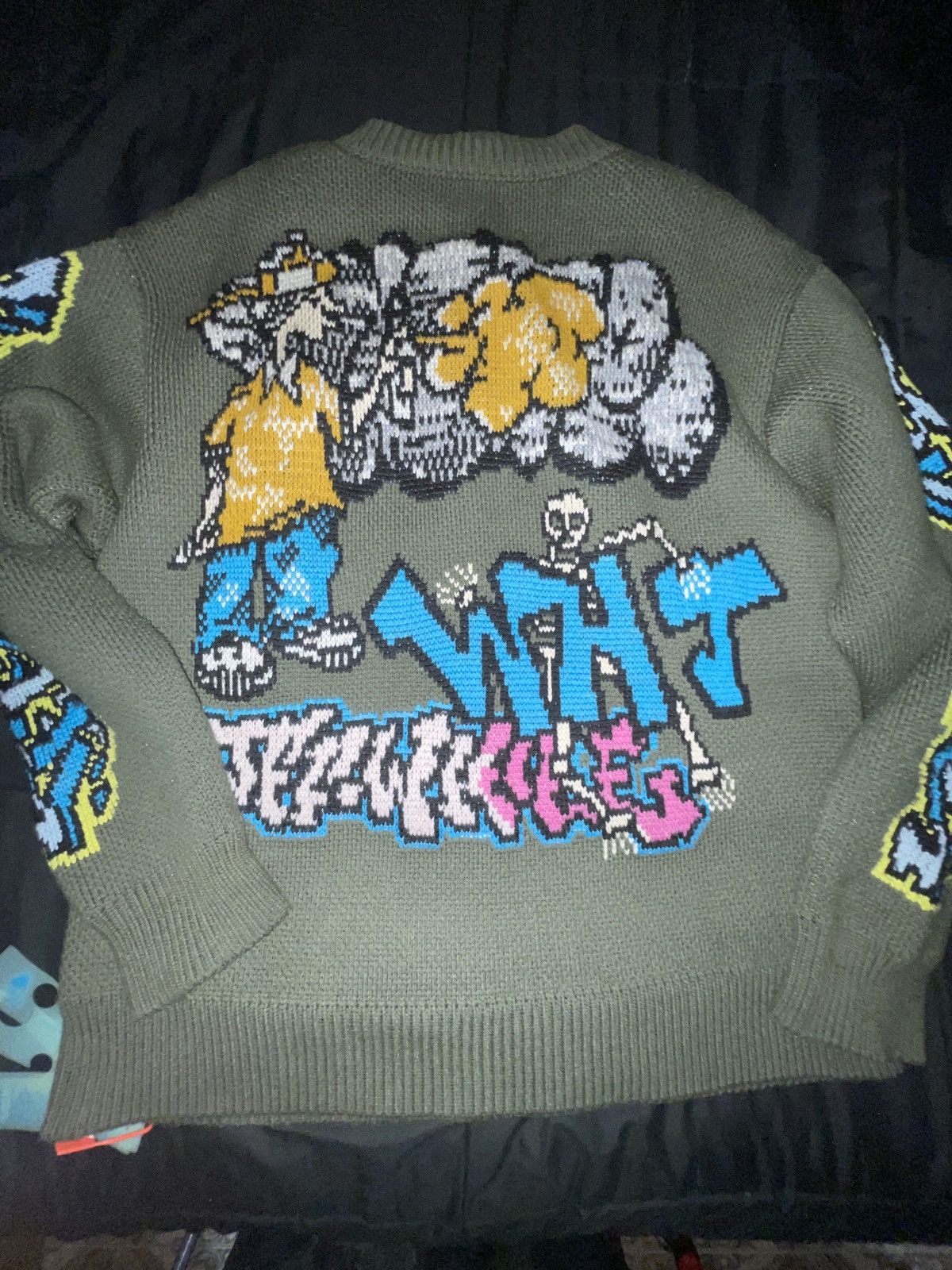 Off-White Off white intarsia-knit sweater Size US L / EU 52-54 / 3 - 2 Thumbnail