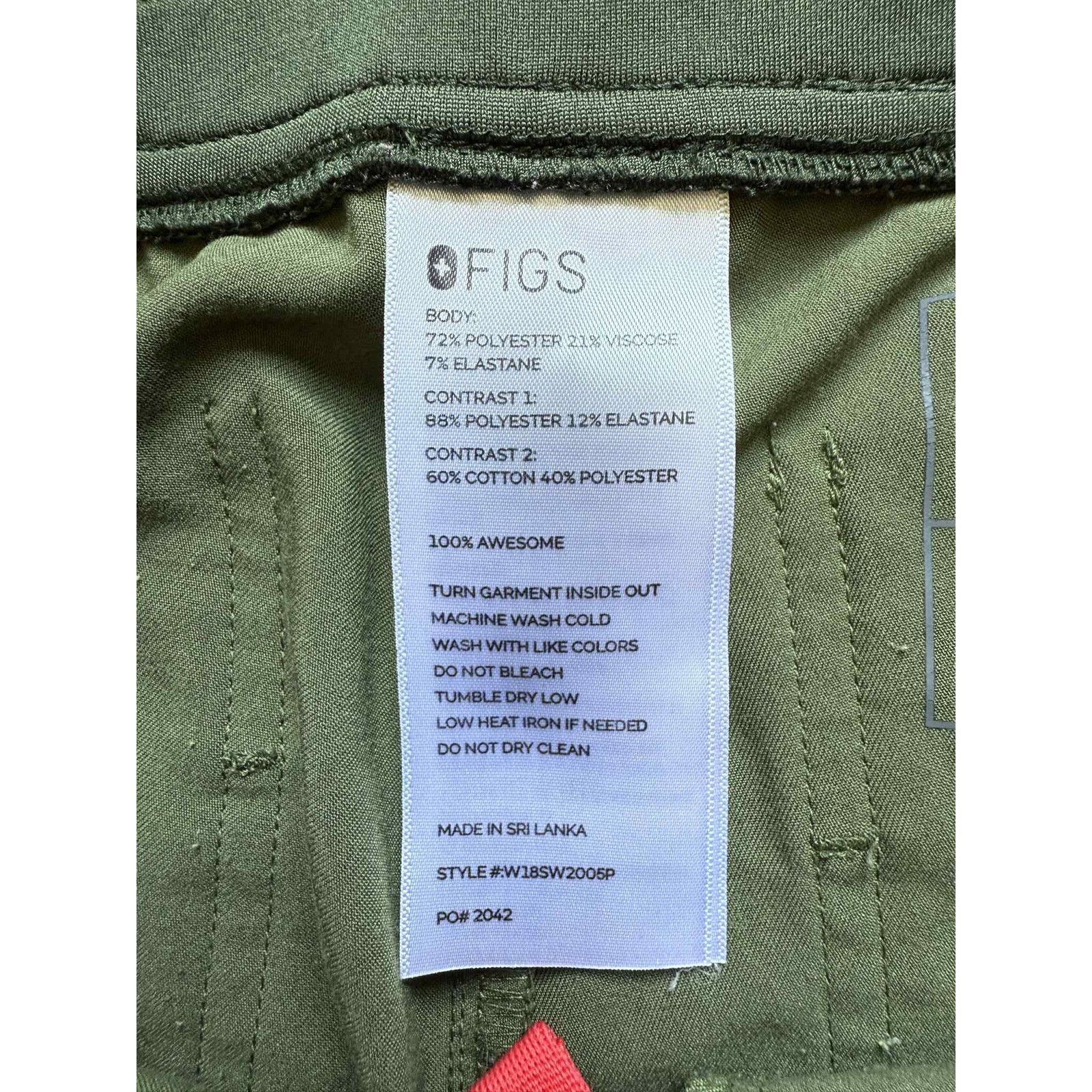 Other Figs Zamora Jogger Scrub Pants Olive Green Women's XS Size 24" / US 00 / IT 34 - 10 Thumbnail