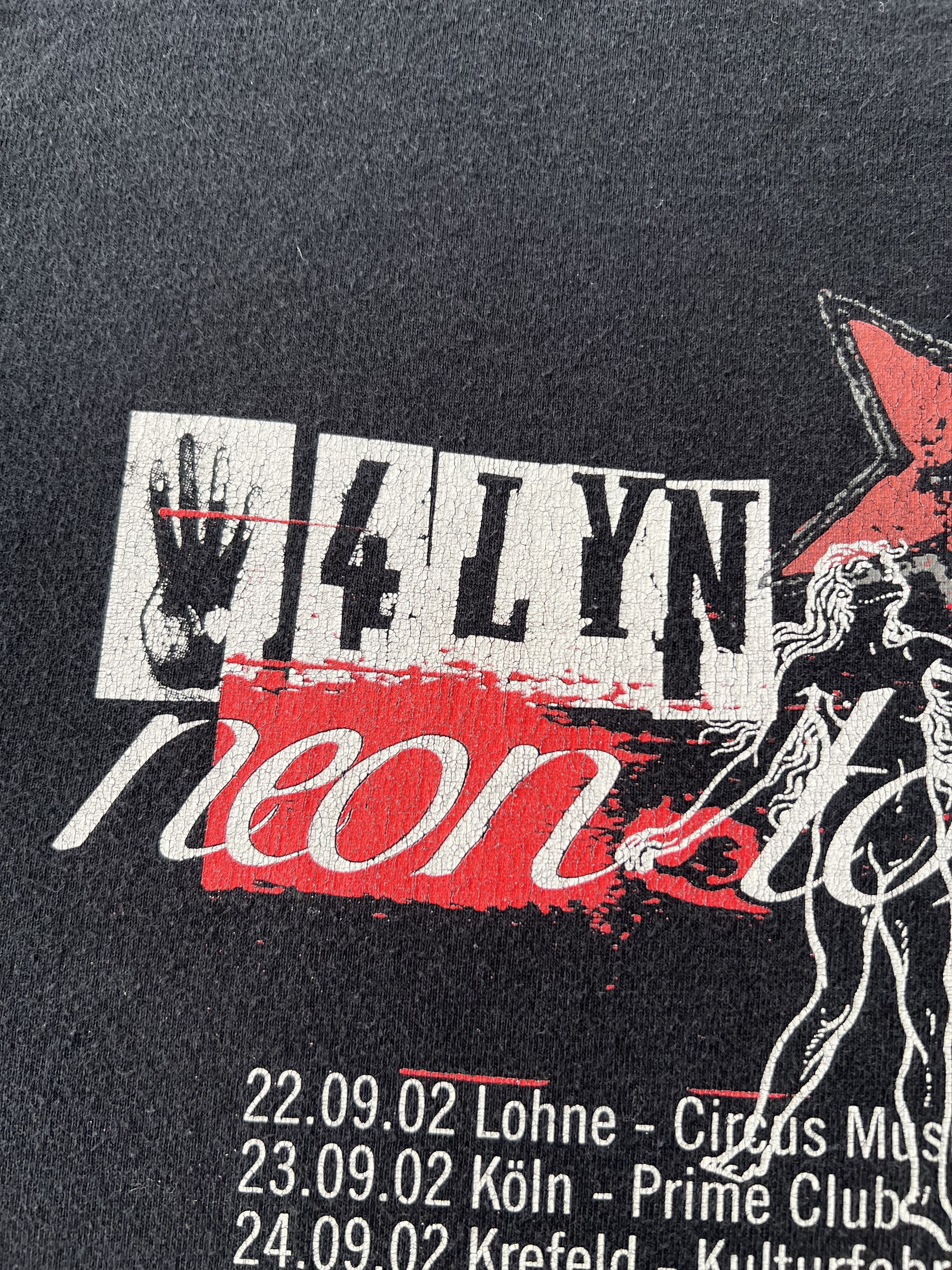 Band Tees Vintage 2002 4Lyn Neon Tour Nu Metal Band Black T-shirt Size US M / EU 48-50 / 2 - 12 Thumbnail