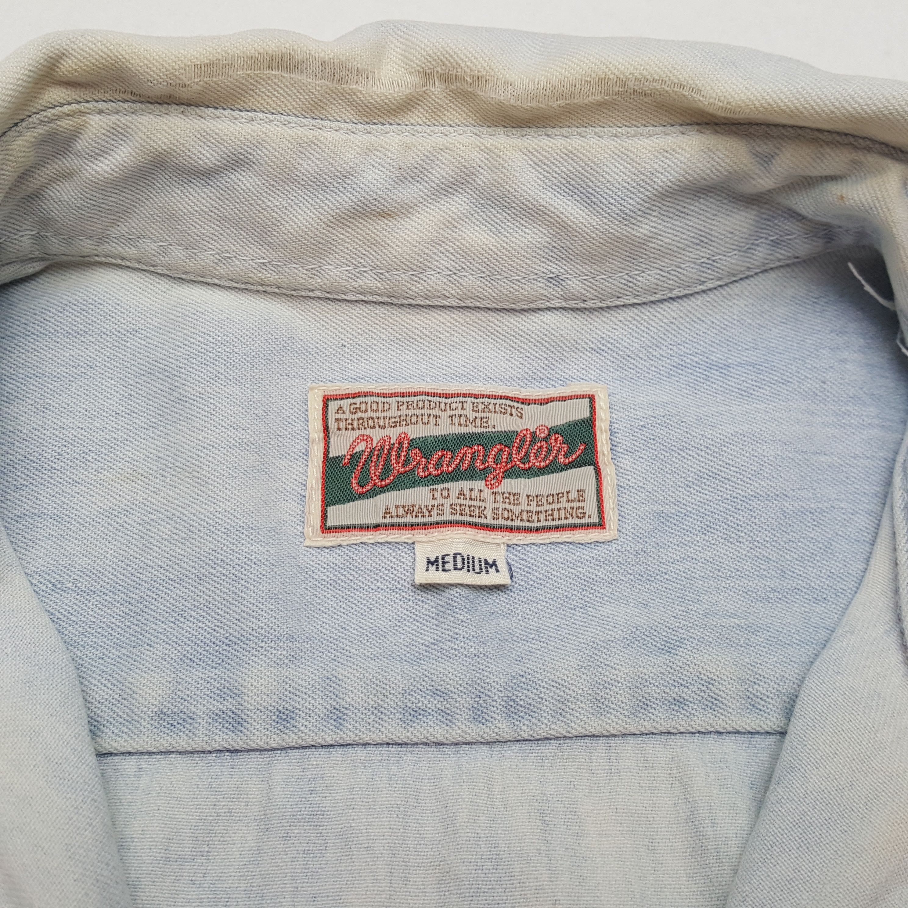 Wrangler Vintage Wrangler Western Style Denim Shirt C319N1 Size US L / EU 52-54 / 3 - 4 Thumbnail