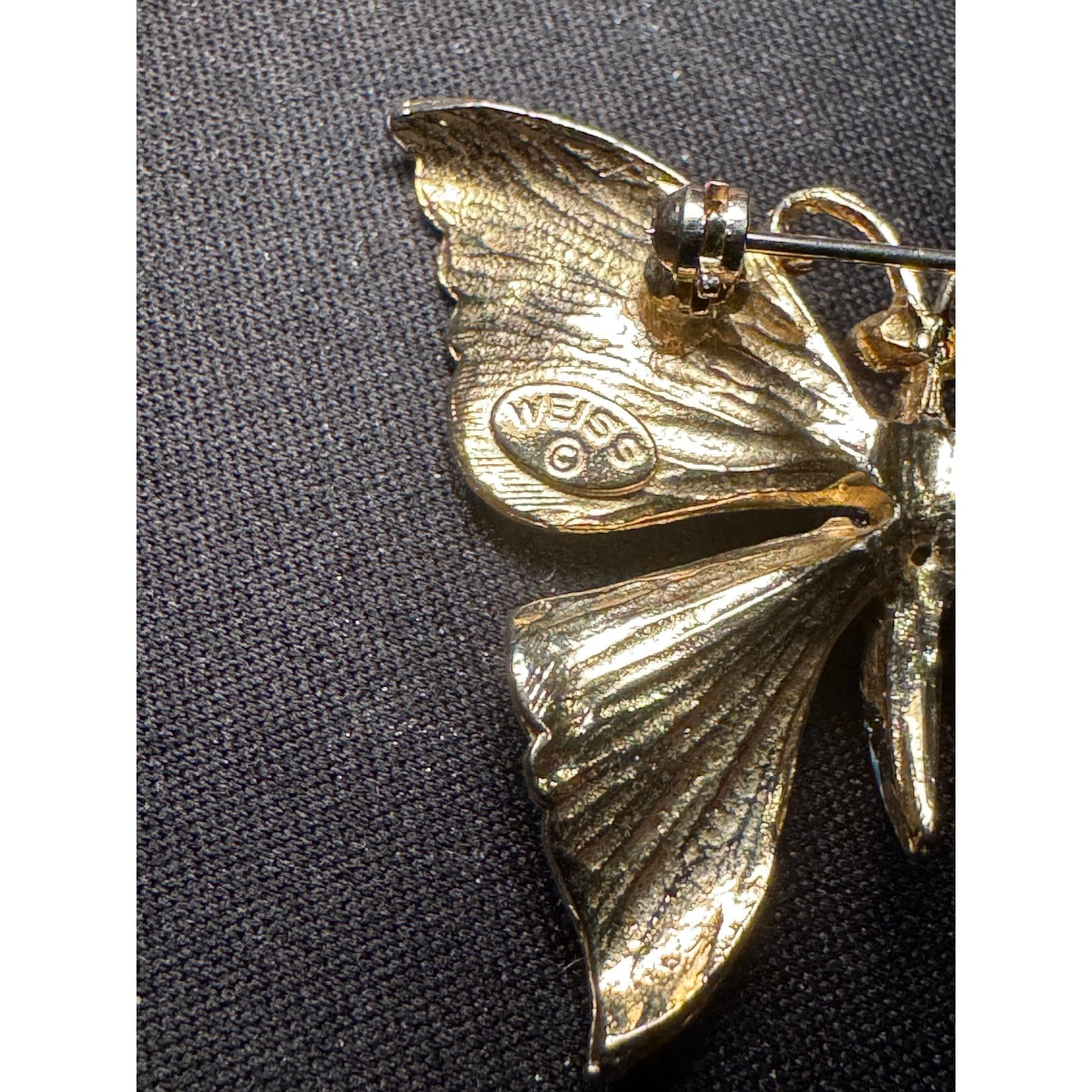 Other Vintage Weiss Green Blue Yellow Enamel Butterfly Brooch Size ONE SIZE - 5 Thumbnail