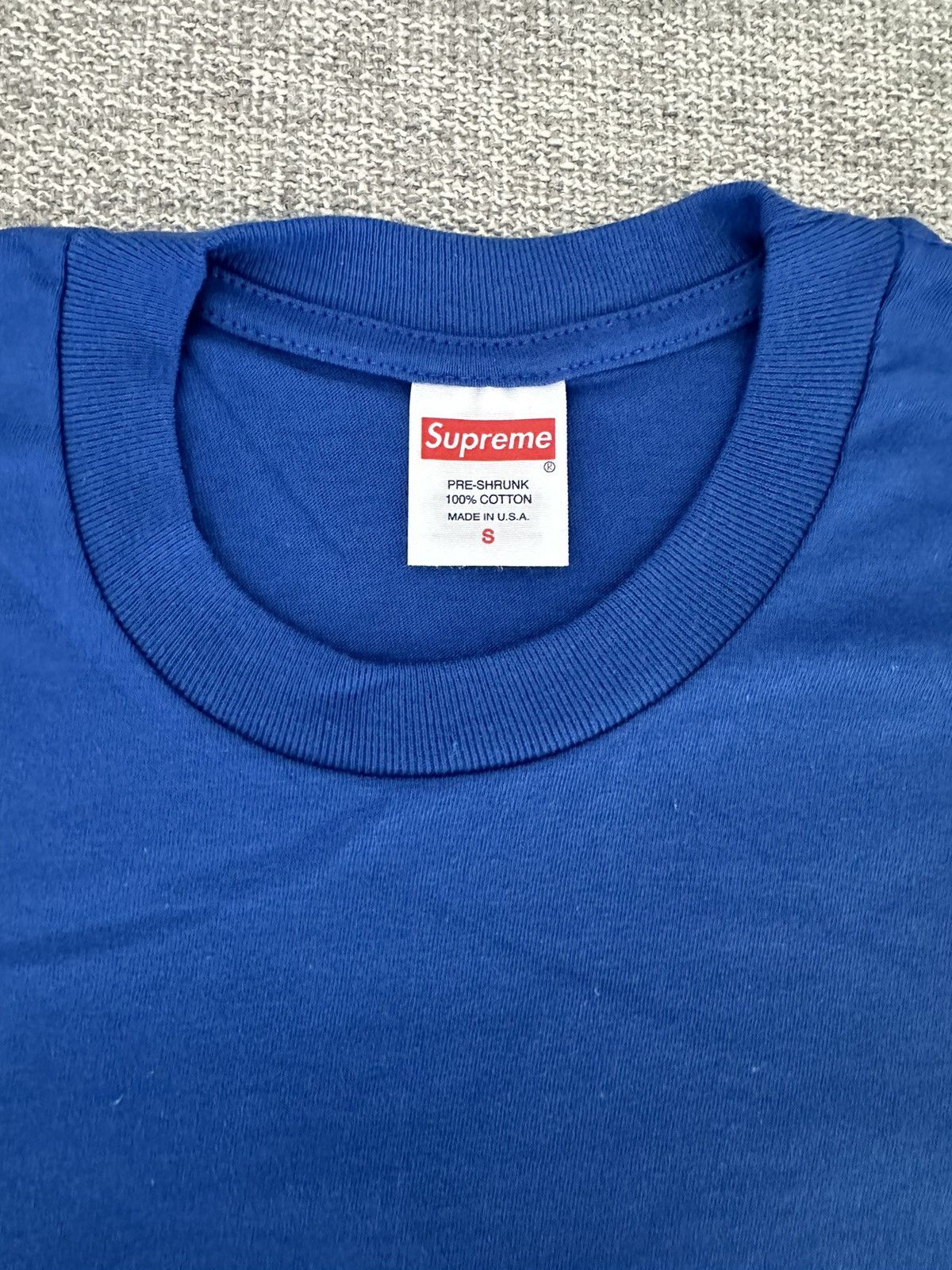 Supreme Supreme Blank T-shirt Royal Blue Size US S / EU 44-46 / 1 - 2 Thumbnail
