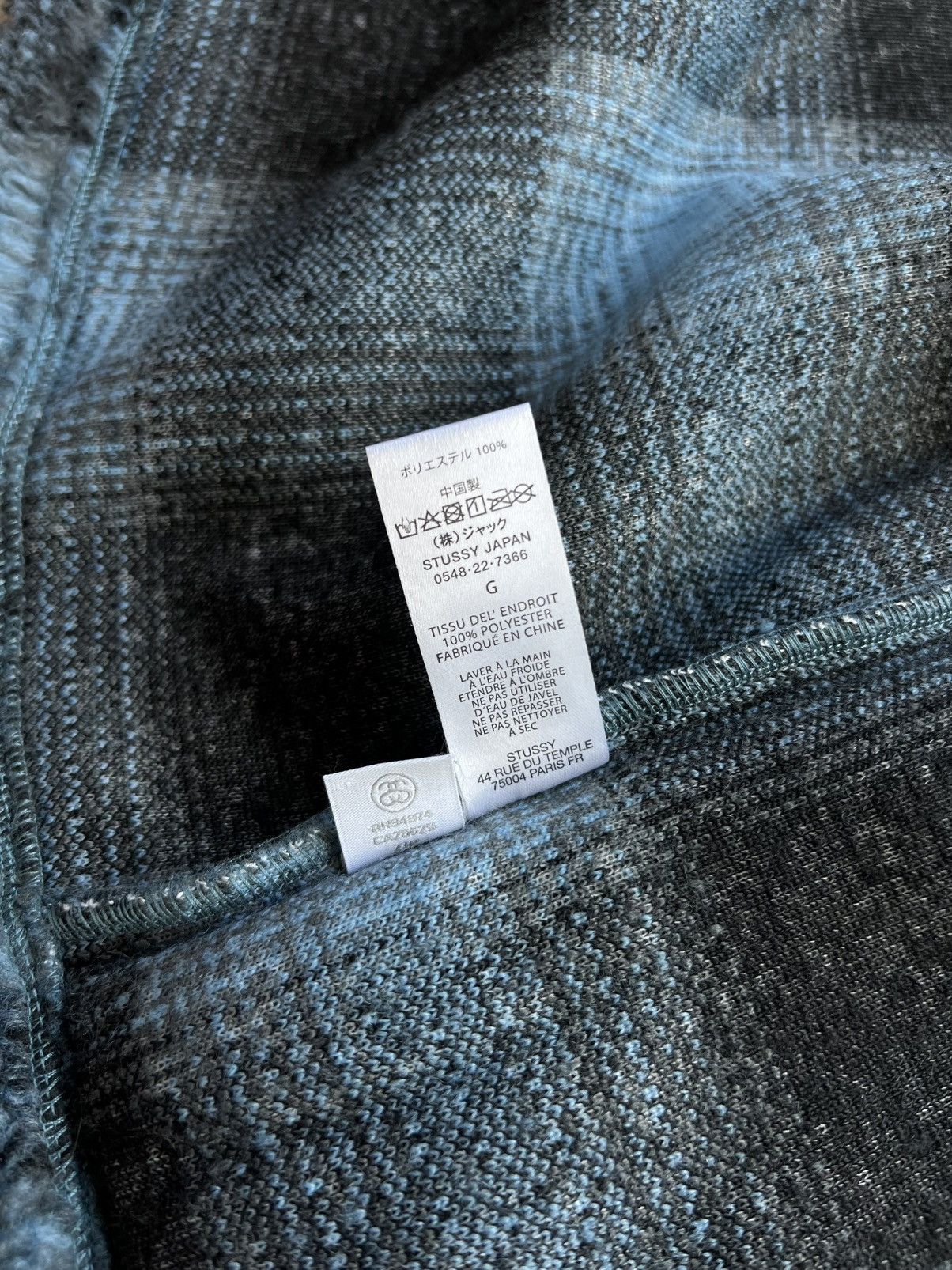 Stussy Stussy Shadow Plaid Zip Sherpa Shirt “Blue” Large Size US L / EU 52-54 / 3 - 12 Thumbnail