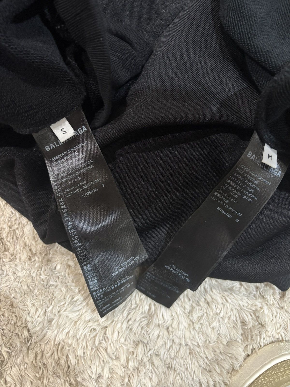 Balenciaga Black Campaign Logo Baggy Sweatpants Size US 31 - 4 Thumbnail