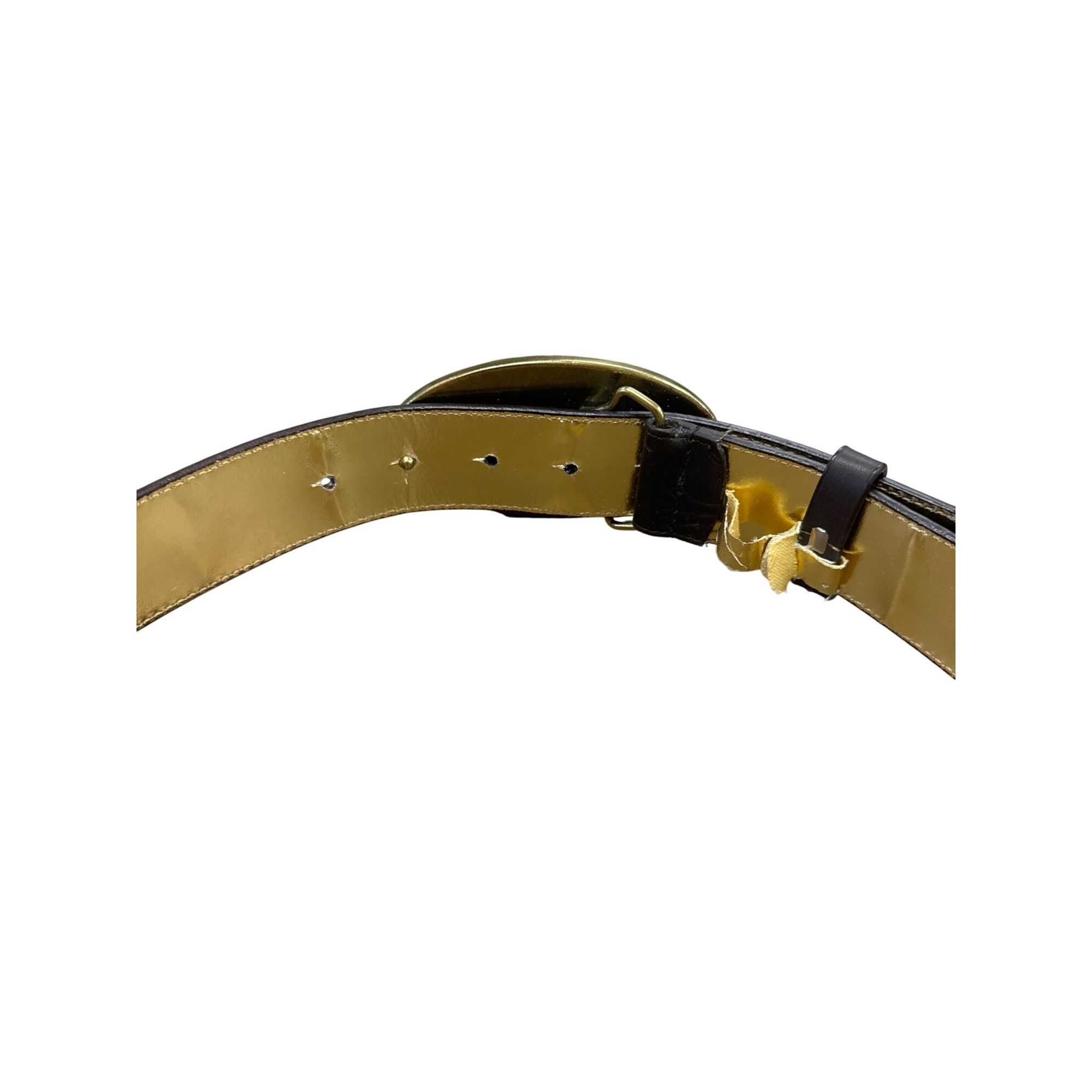 Other Adrienne Landau Womens Brown Embossed Leather Belt With Bras Size ONE SIZE - 8 Thumbnail
