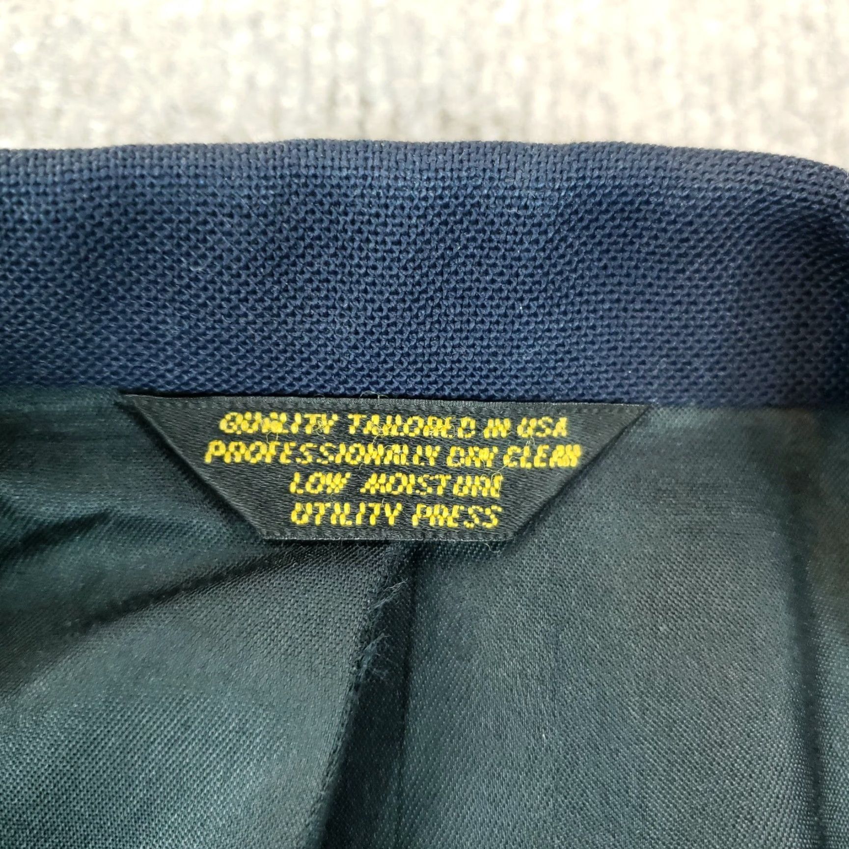 Hunter VINTAGE Hunter Haig Blazer Mens 46 Blue Single Breasted Sports Coat Lined Career Size 46R - 5 Thumbnail