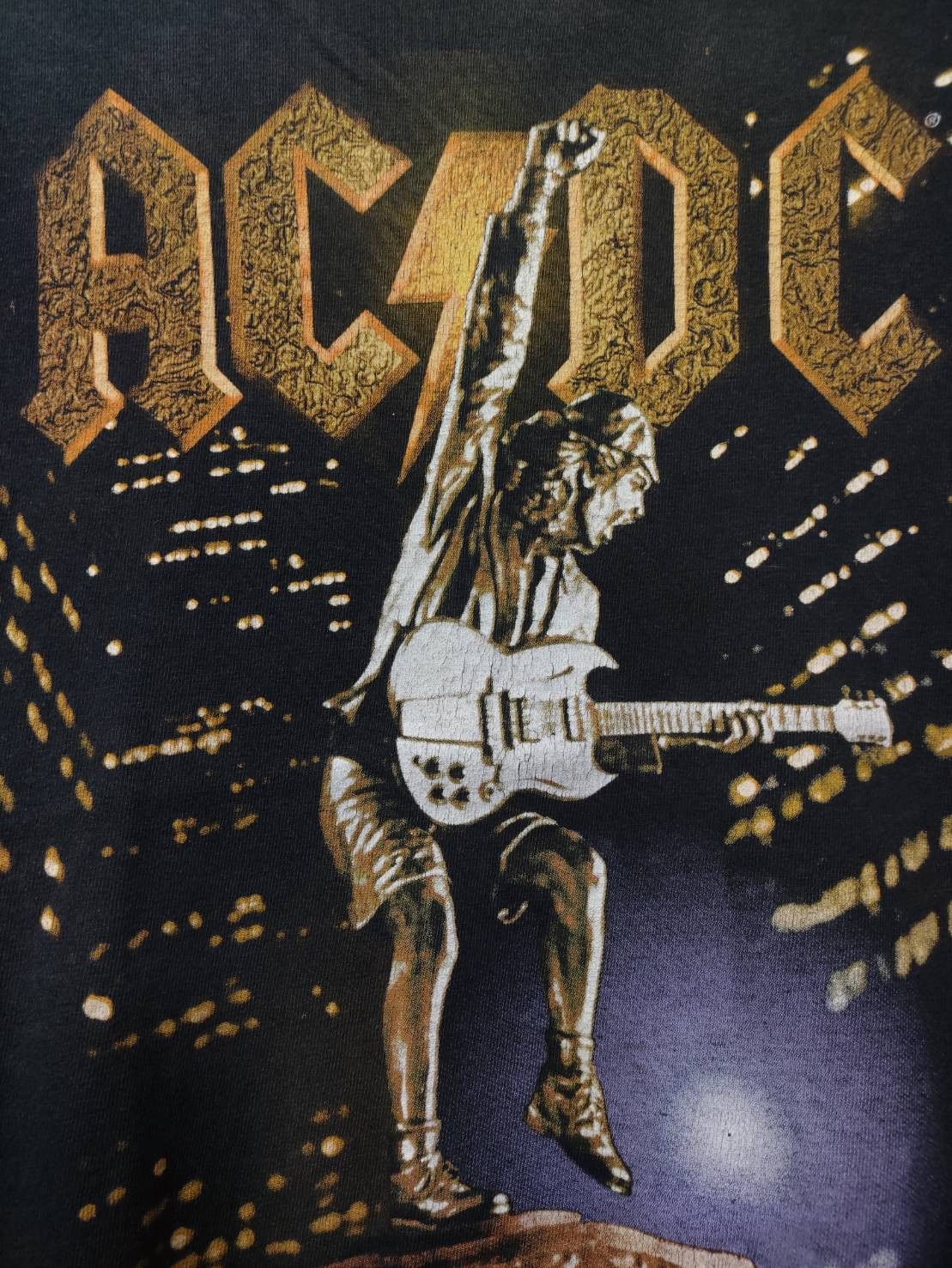 Band Tees Vtg 00's AC/DC " Stiff Upper Lip " Promo Tour T-Shirt Size US L / EU 52-54 / 3 - 4 Thumbnail