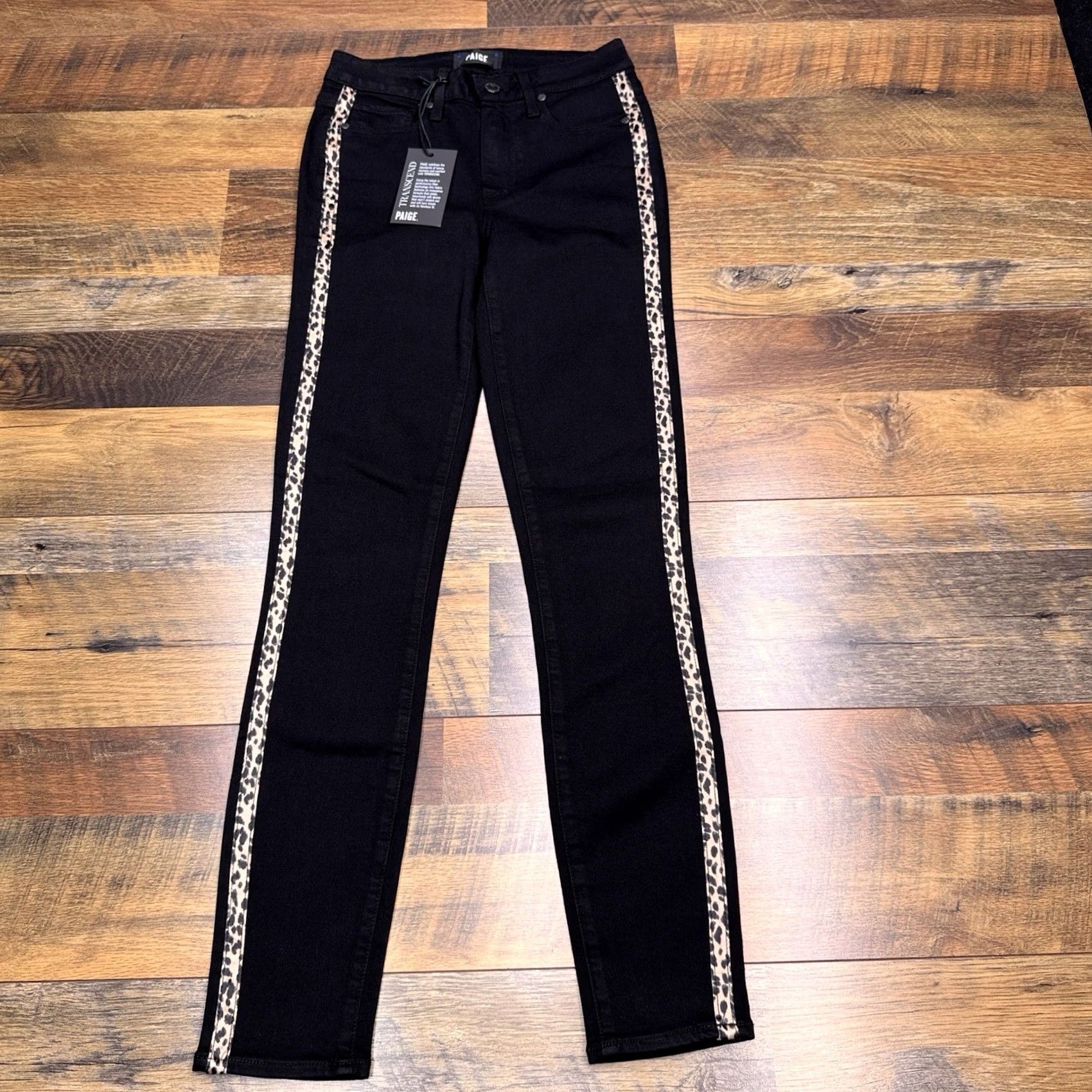 Paige Paige Hoxton Jeans Womens 25 Black High Rise Skinny Flawless Fit New Size 42" / US 20 - 2 Thumbnail