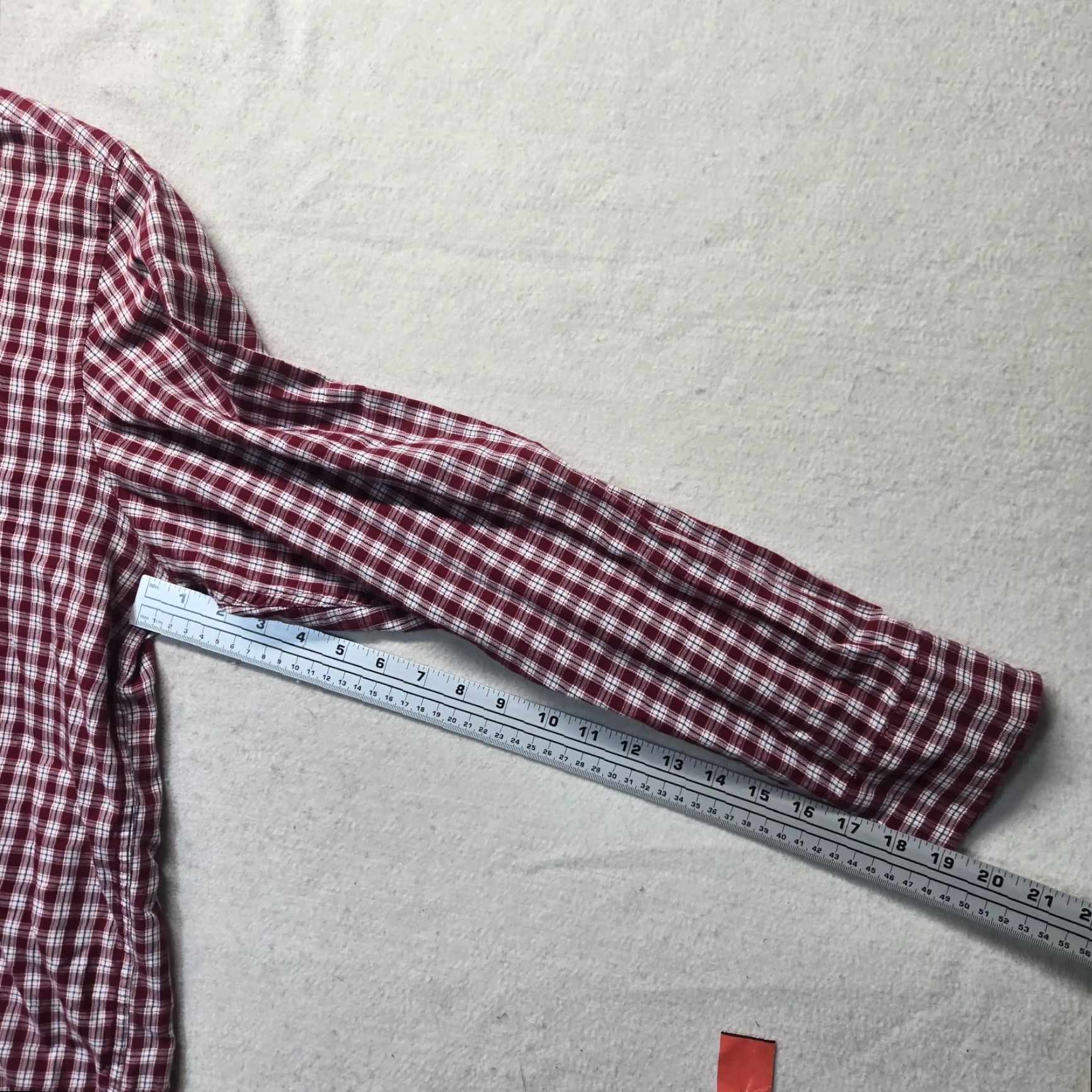 Chaps VINTAGE CHAPS Shirt Checkered Button-Up Long Sleeve Adult XL Red Plaid Men’s Shirt Size US XL / EU 56 / 4 - 6 Thumbnail