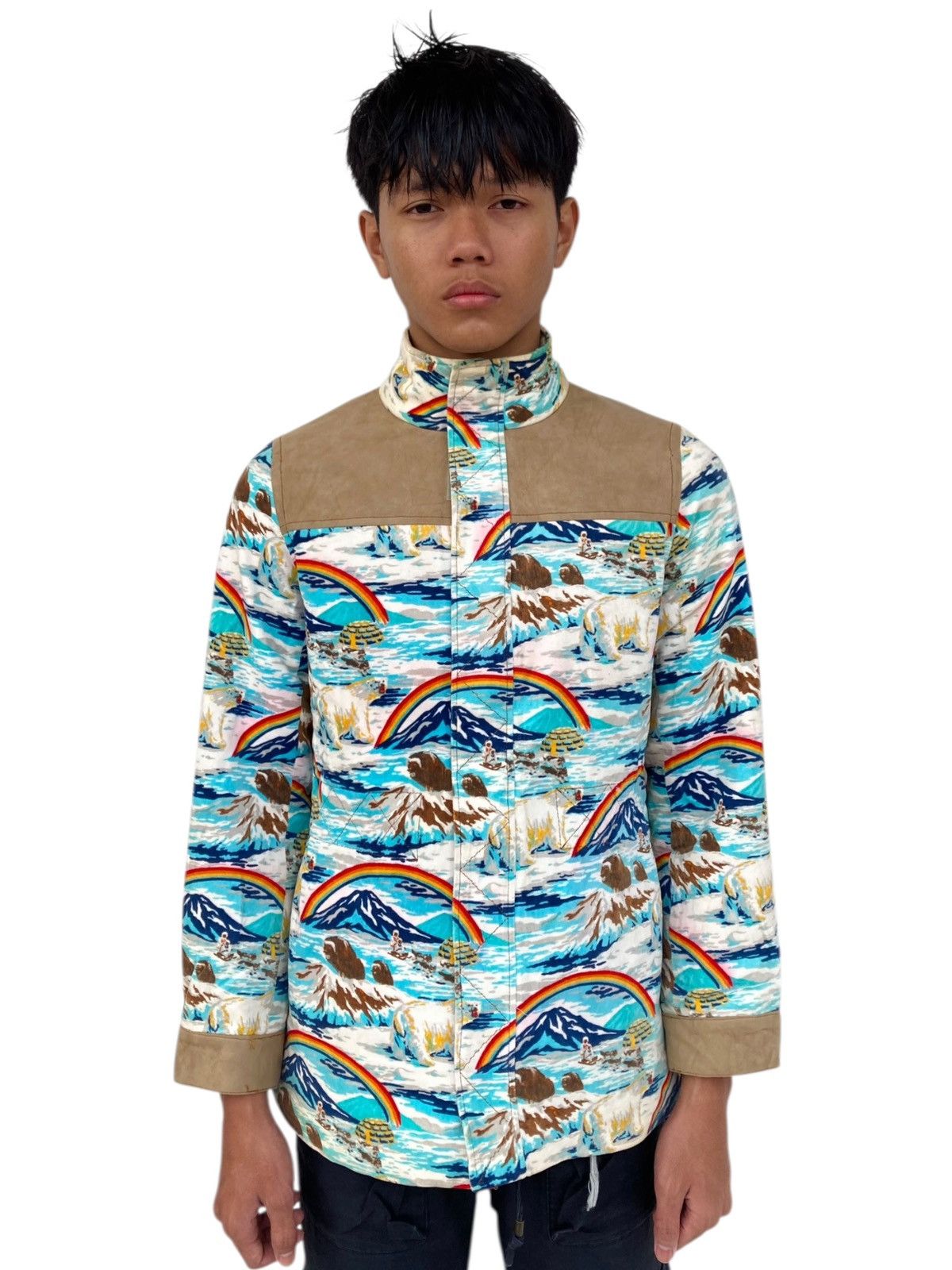 Hysteric Glamour 1980s Ozone Community - Printed Es Kimo & Polar Bear Jacket Size US M / EU 48-50 / 2 - 1 Thumbnail