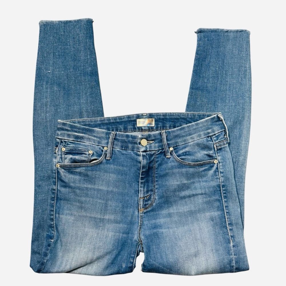 MOTHER MOTHER The Looker Ankle Fray Birds of Paradise Jeans Size 2 Size 28" / US 6 / IT 42 - 3 Thumbnail
