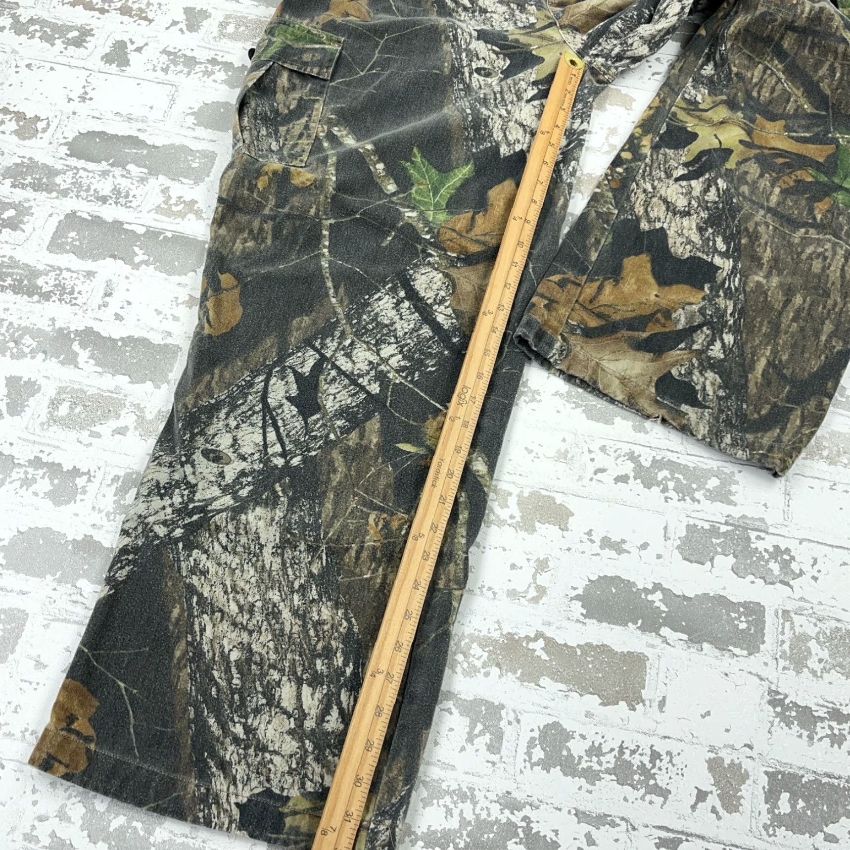 Vintage VINTAGE Mossy Oak Pants Men XL Camouflage Cargo 5-Pocket Belt Loops Green Inseam 32" Relaxed Denim/Canvas Baggy Y2K Mens Size US 36 / EU 52 - 5 Thumbnail