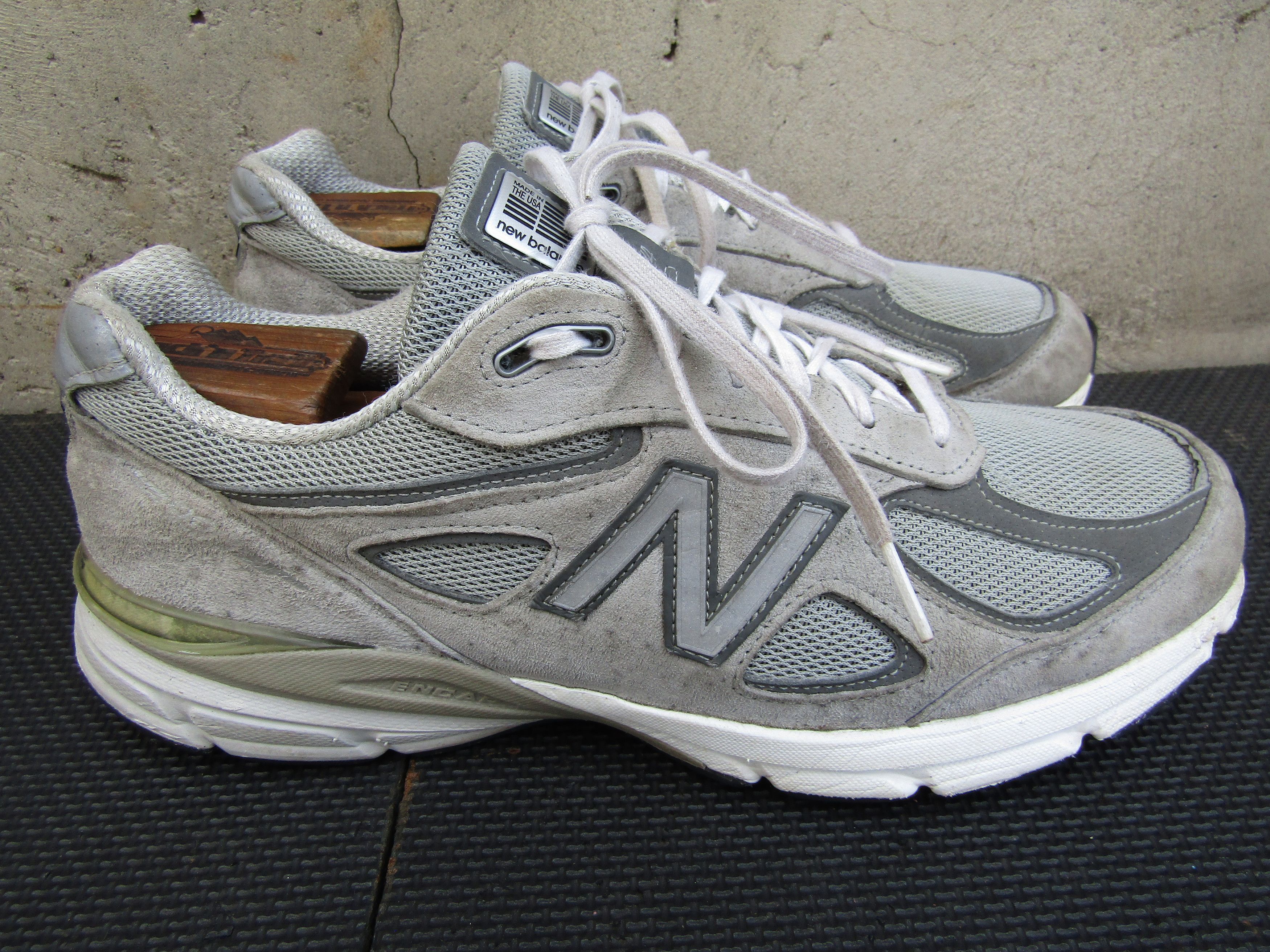 New Balance New Balance 990v4 USA Made Gray Castlerock Running Shoes Size US 11.5 / EU 44-45 - 7 Thumbnail