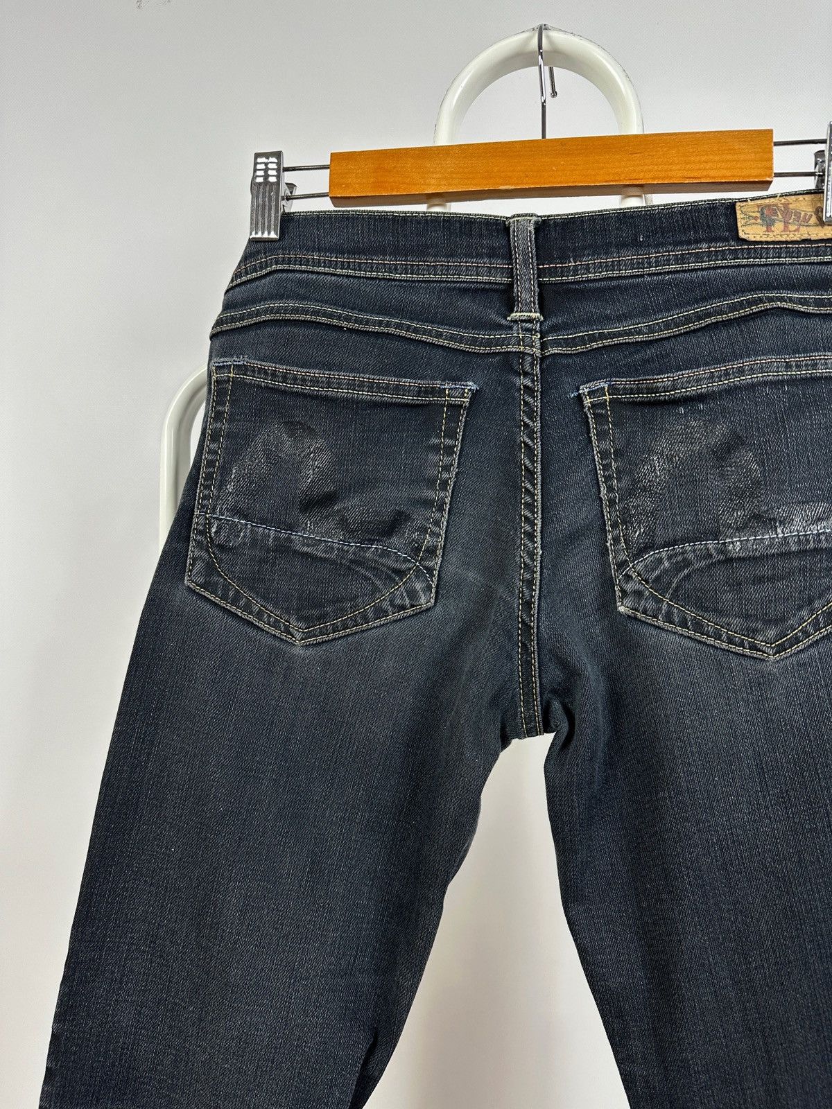 Evisu Vintage Evisu x Puma Y2K Flared Denim Jeans Pants Size 26" / US 2 / IT 38 - 7 Thumbnail