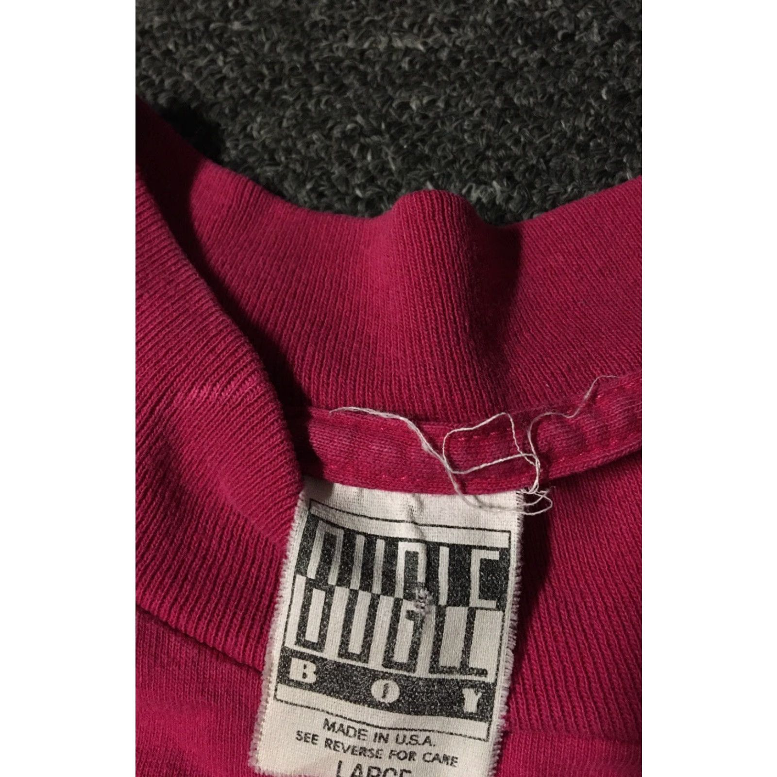 VINTAGE 90s Bugle Boy Crest Shirt L USA Surf Grunge Vaporwave