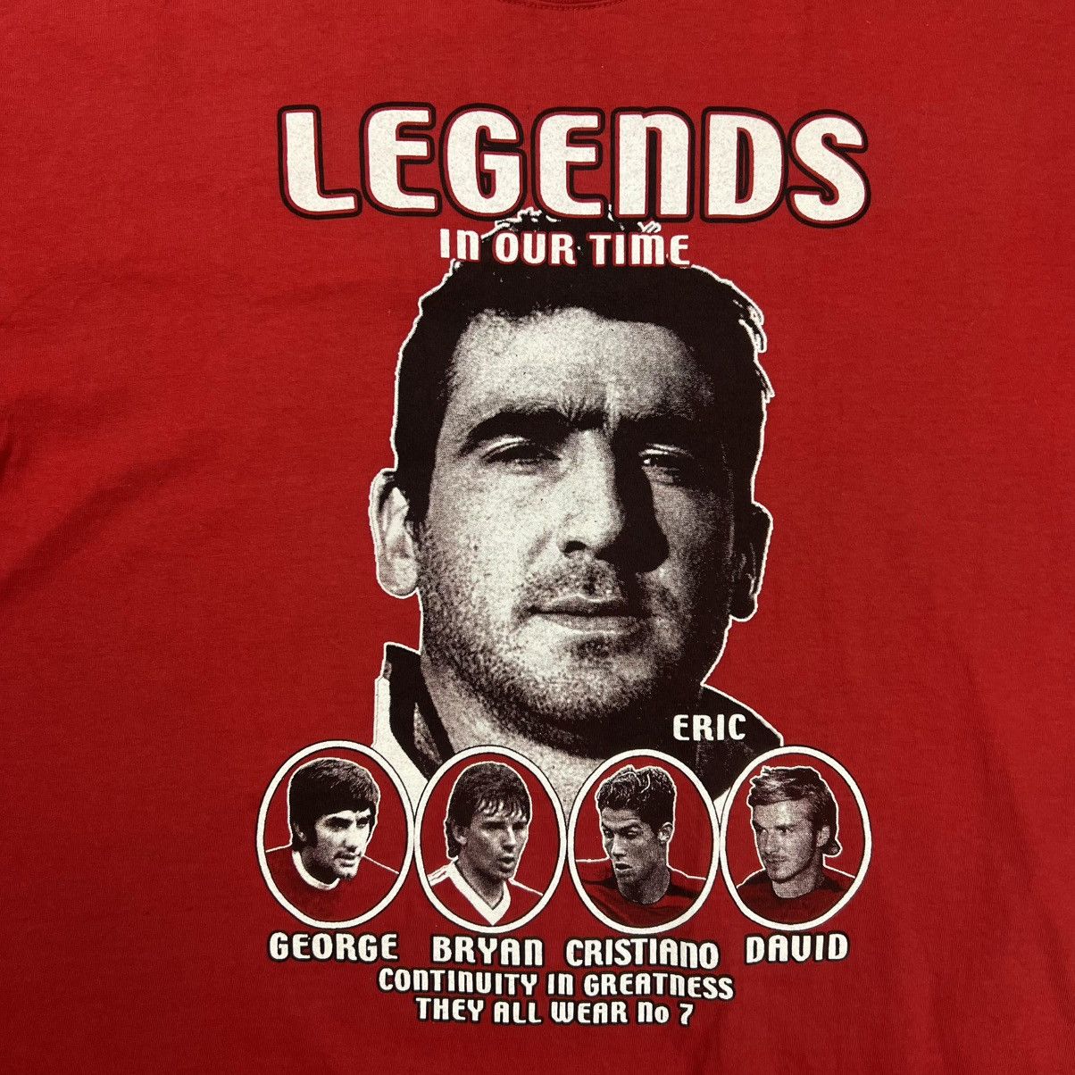 Other Rare! Eric Cantona Legends In Our Time Ronaldo 7 Jersey 90s Size US L / EU 52-54 / 3 - 7 Thumbnail