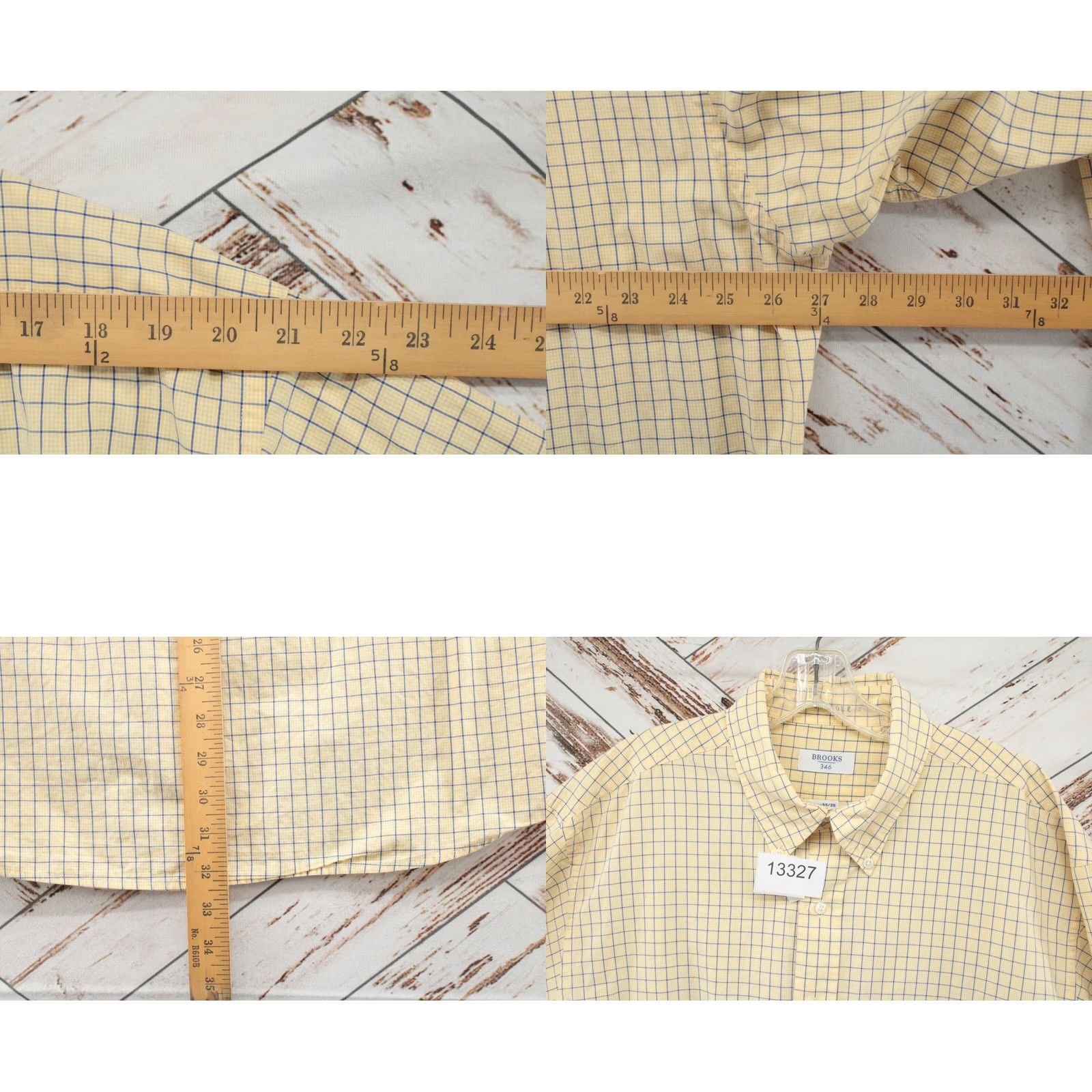 Brooks Brothers Brooks Brothers 346 Shirt Mens 17.5 Yellow Black Check Button-Down Long Sleeve Shirts Mens Yellow Black Check 346 17.5 Button-Down Vintage N/A Size US XXL / EU 58 / 5 - 8 Thumbnail