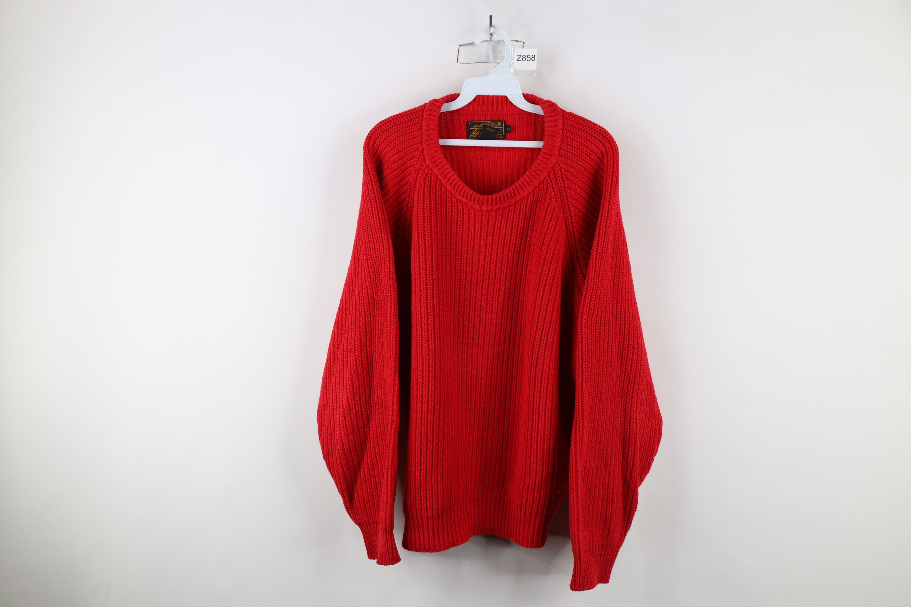 Eddie Bauer × Vintage Vintage 90s Eddie Bauer Heavyweight Ribbed Knit Sweater Size US L / EU 52-54 / 3 - 1 Thumbnail