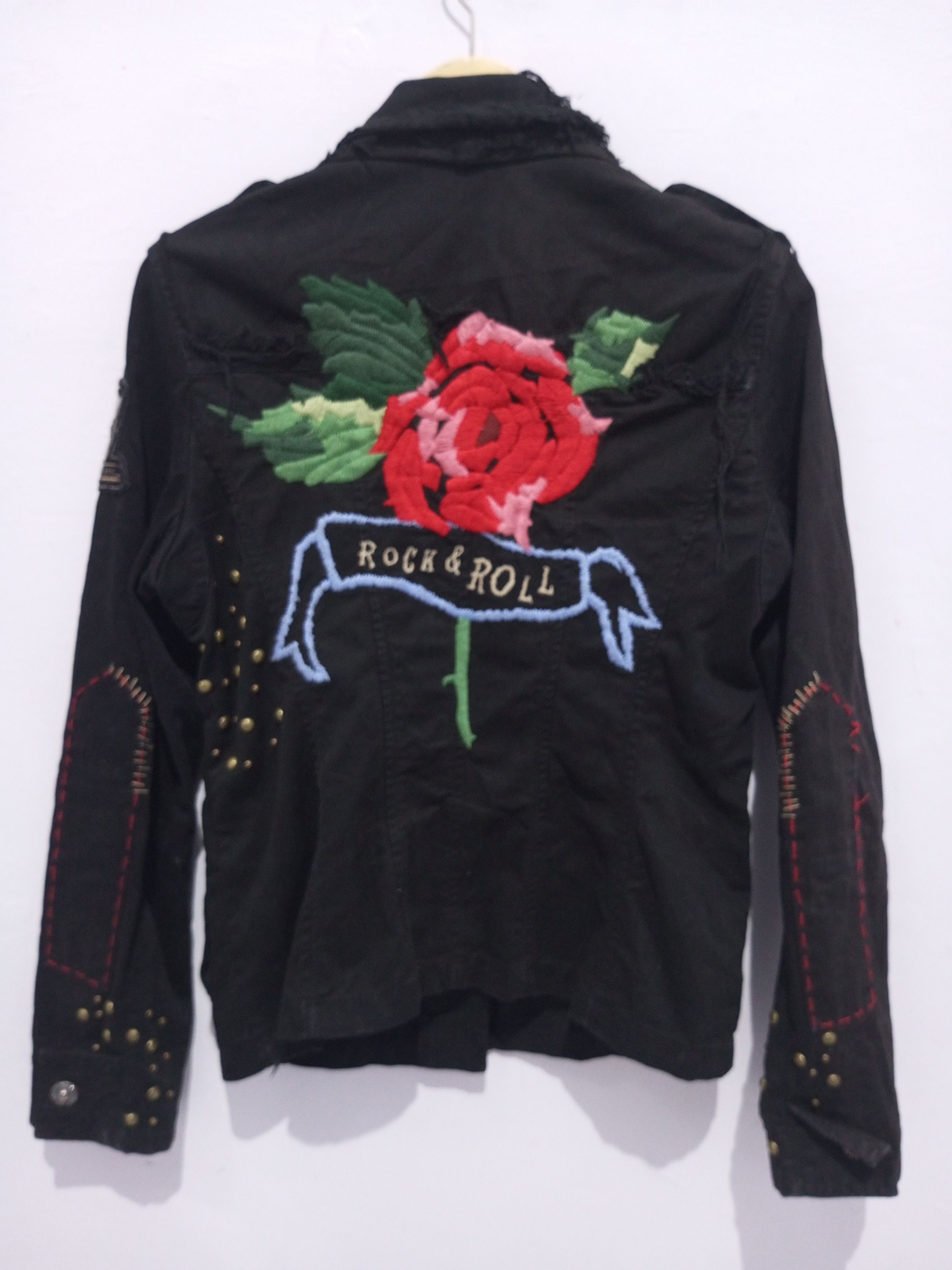 20471120 Vintage Corleone studded embroidery denim jacket Size US M / EU 48-50 / 2 - 2 Thumbnail