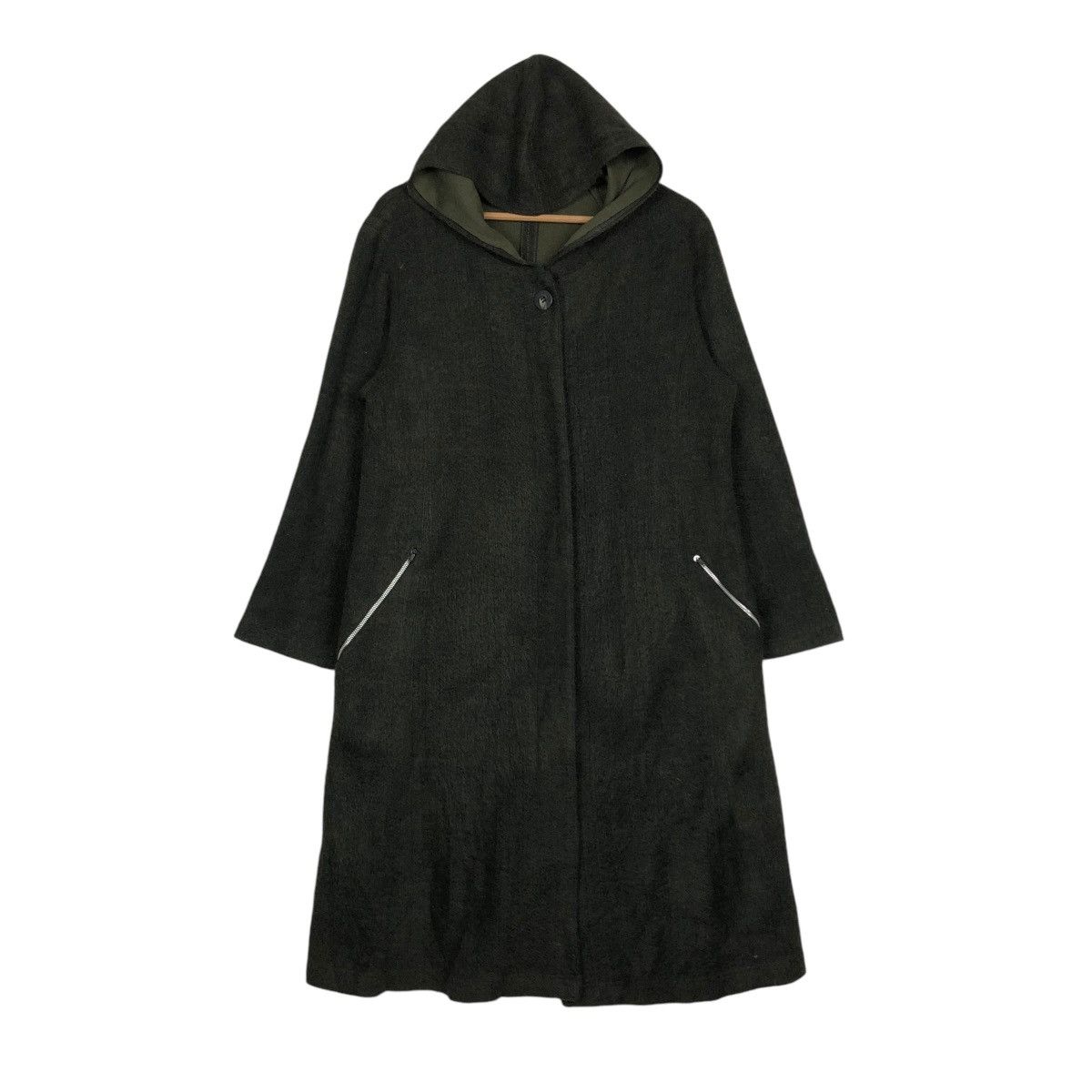 Japanese Brand 🔥VINTAGE WOOL LONG JACKET MOGA MINK FUR HOODIE Size US L / EU 52-54 / 3 - 3 Thumbnail