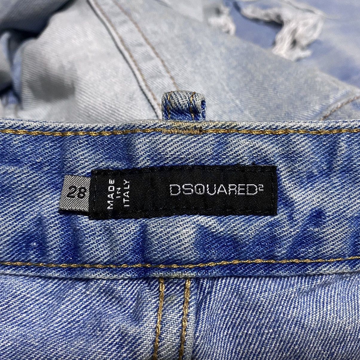 Dsquared2 Women’s Dsquared2 Washed Torn Distressed Jeans Denim Dyed Size 28" / US 6 / IT 42 - 21 Thumbnail