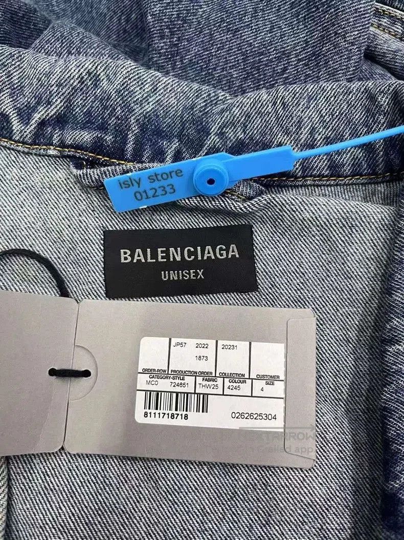 Balenciaga Balenciaga Washed Denim Jacket. Size US M / EU 48-50 / 2 - 4 Thumbnail