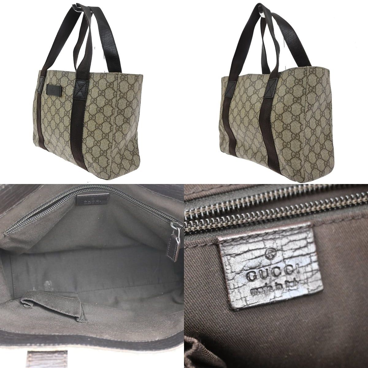 Gucci Gucci GG Coated Canvas Belted Tote Brown Size ONE SIZE - 3 Thumbnail