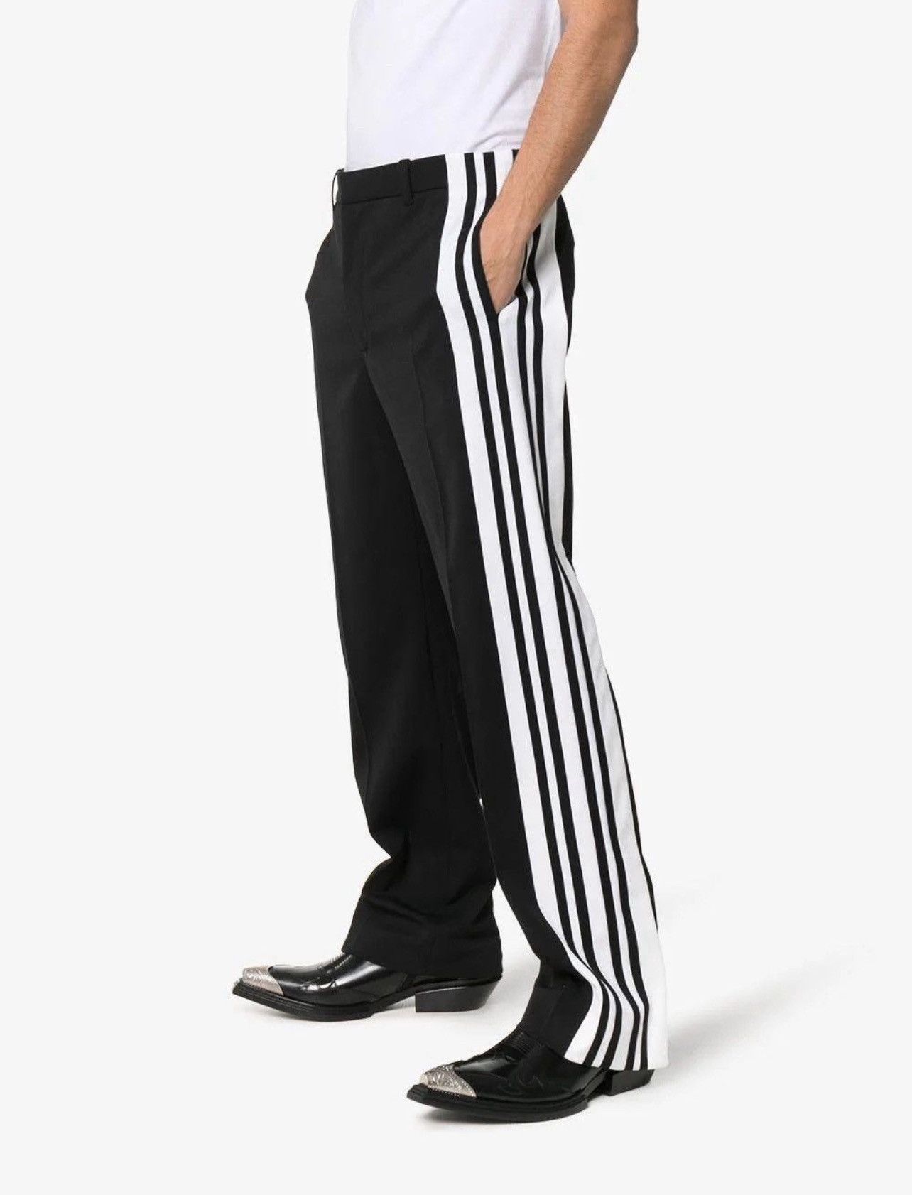 Balenciaga Balenciaga Side Striped Stretchy Trouser Pants size 46 S Size US 30 / EU 46 - 1 Thumbnail